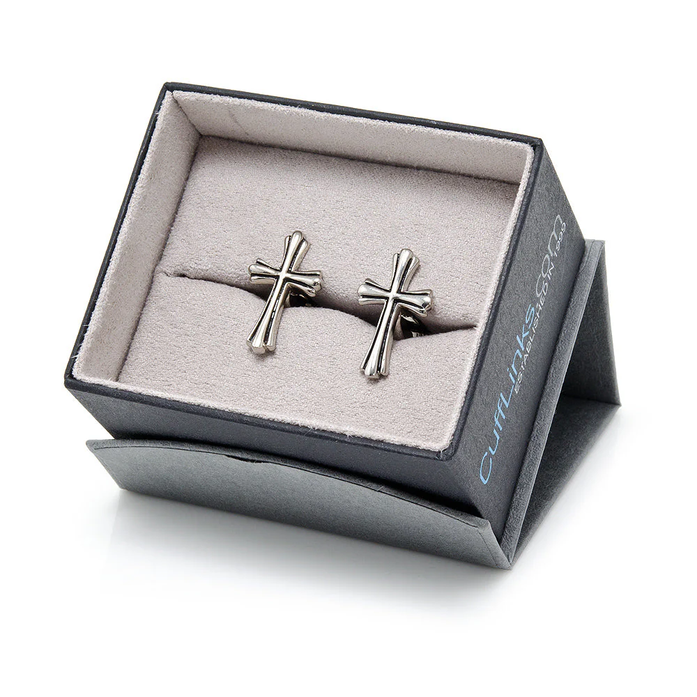 Silver Cross Cufflinks - Image 5