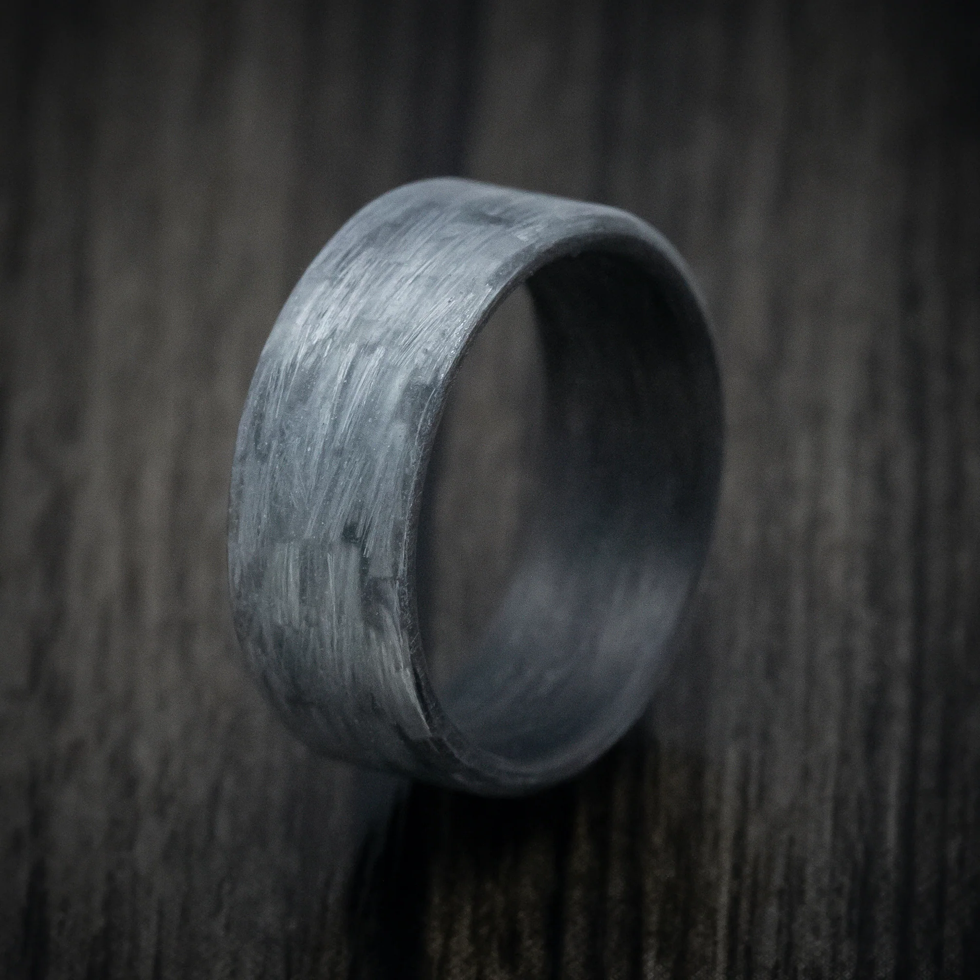 Silver Texalium Men's Ring with Carbon Fiber Sleeve - Image 4