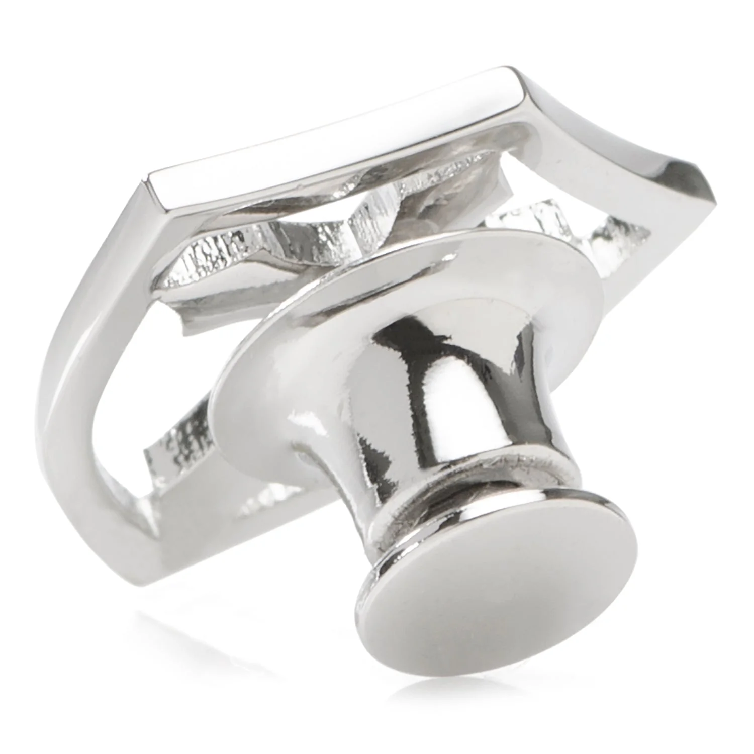 Stainless Steel Cross Shield Lapel Pin - Image 2