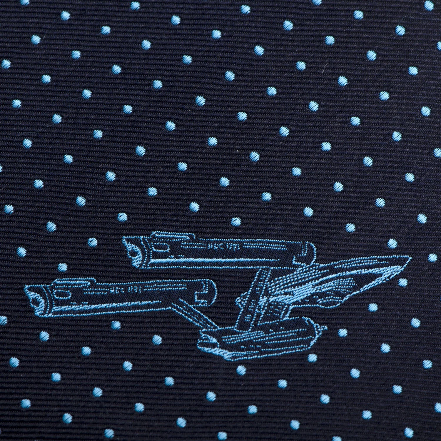 Star Trek Enterprise Dot Blue Men's Tie - Image 4