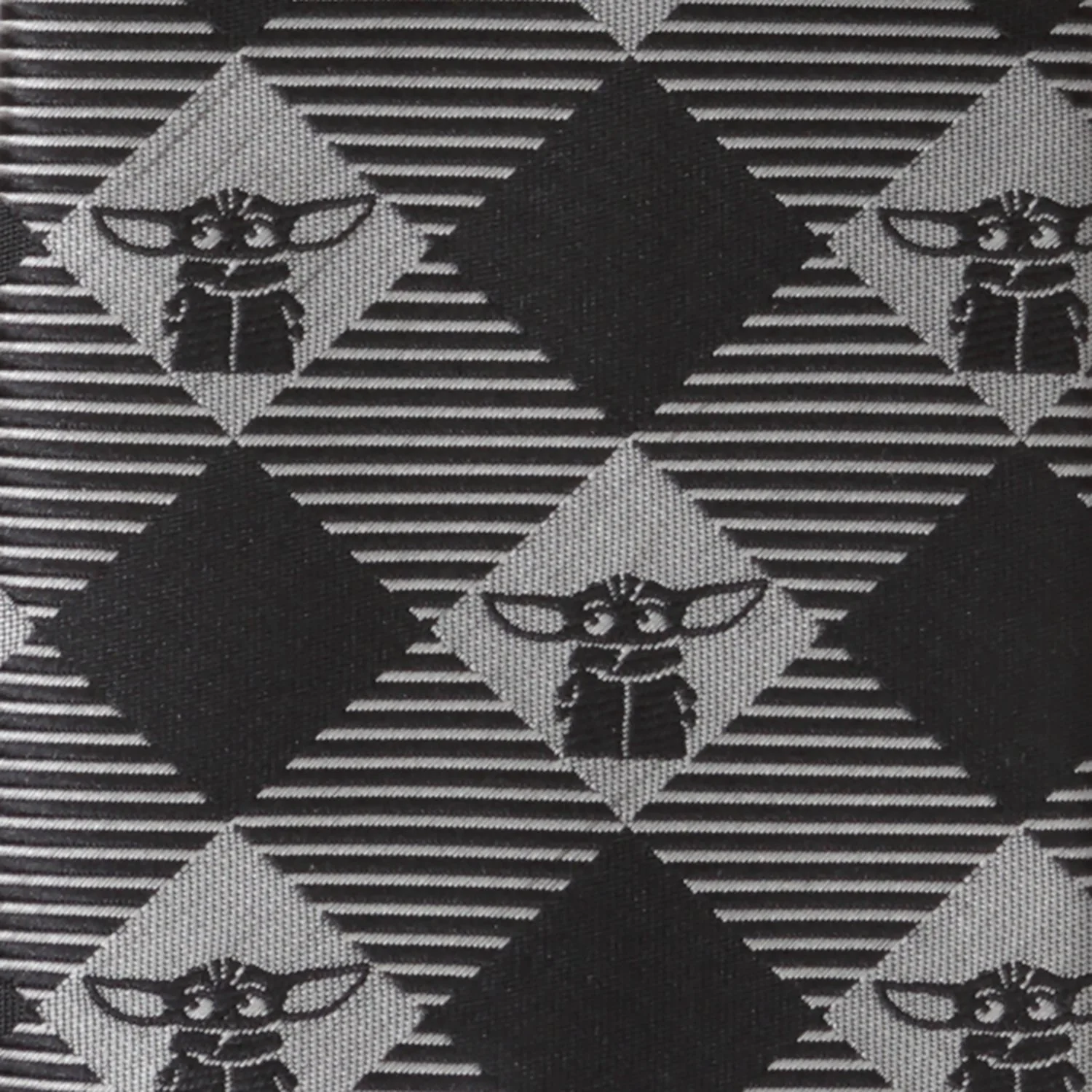 Star Wars Grogu Black Plaid Tie - Image 5