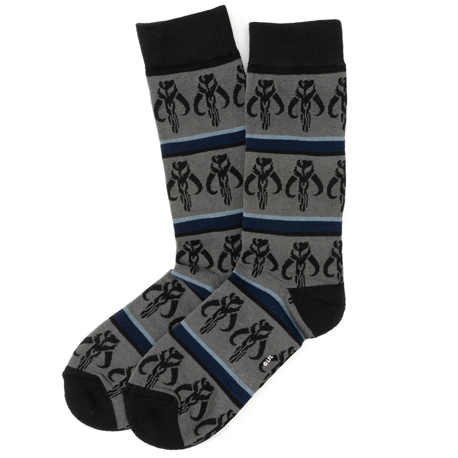 Star Wars Mandalorian 3-Pack Dress Sock and Mythosaur Lapel Pin Gift Set - Image 3