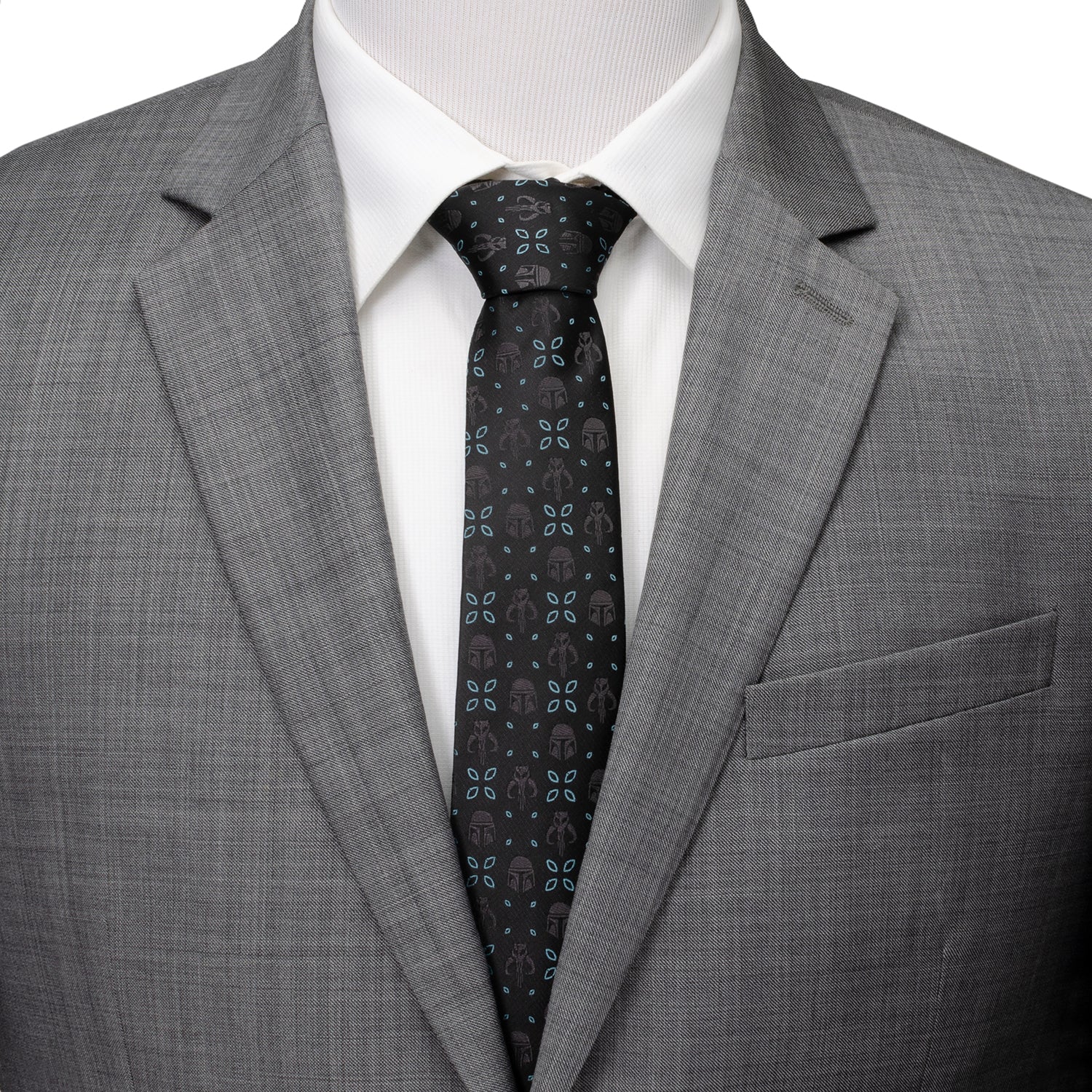 Star Wars Mandalorian Motif Black Tie - Image 2
