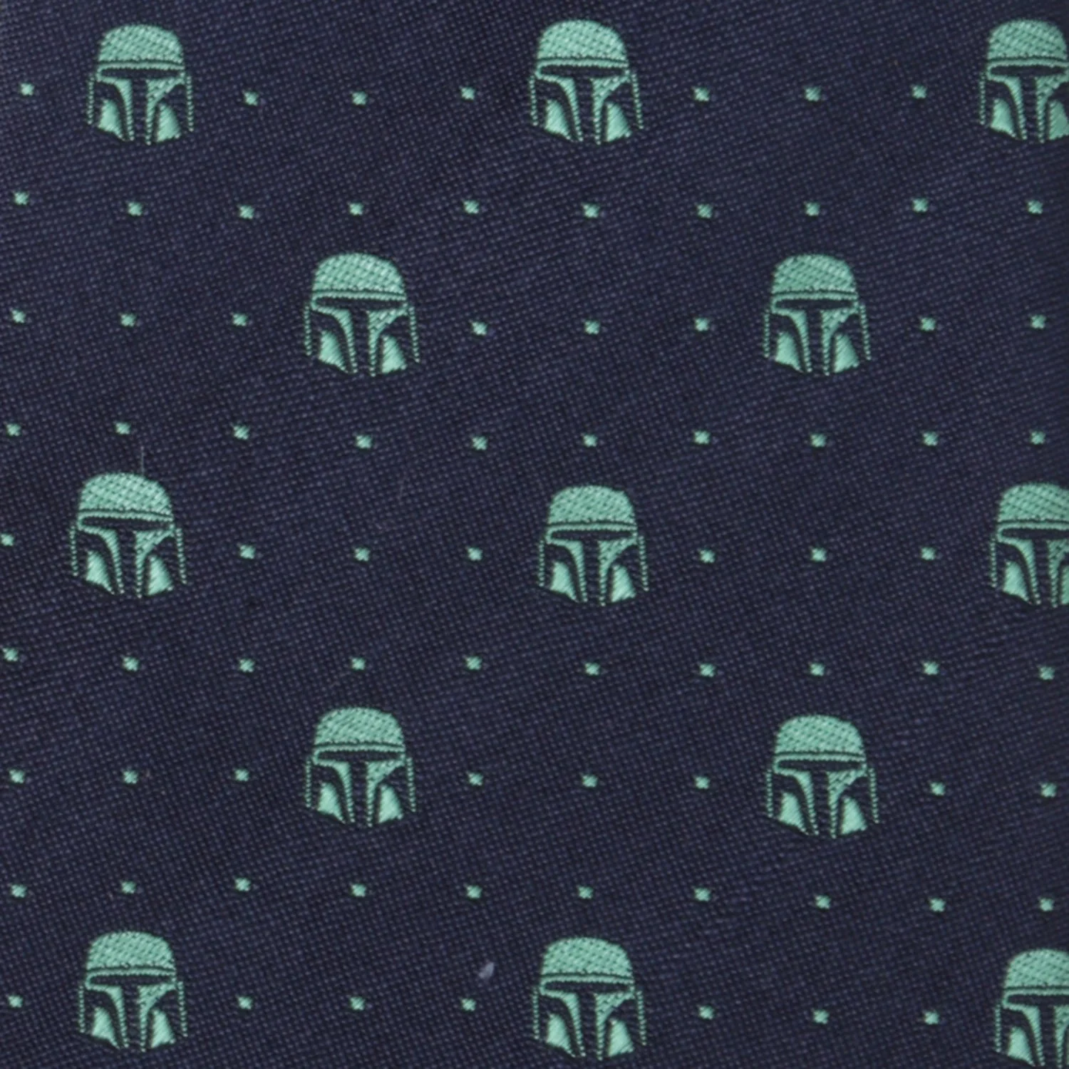 Star Wars Mandalorian Navy Dotted Tie - Image 5