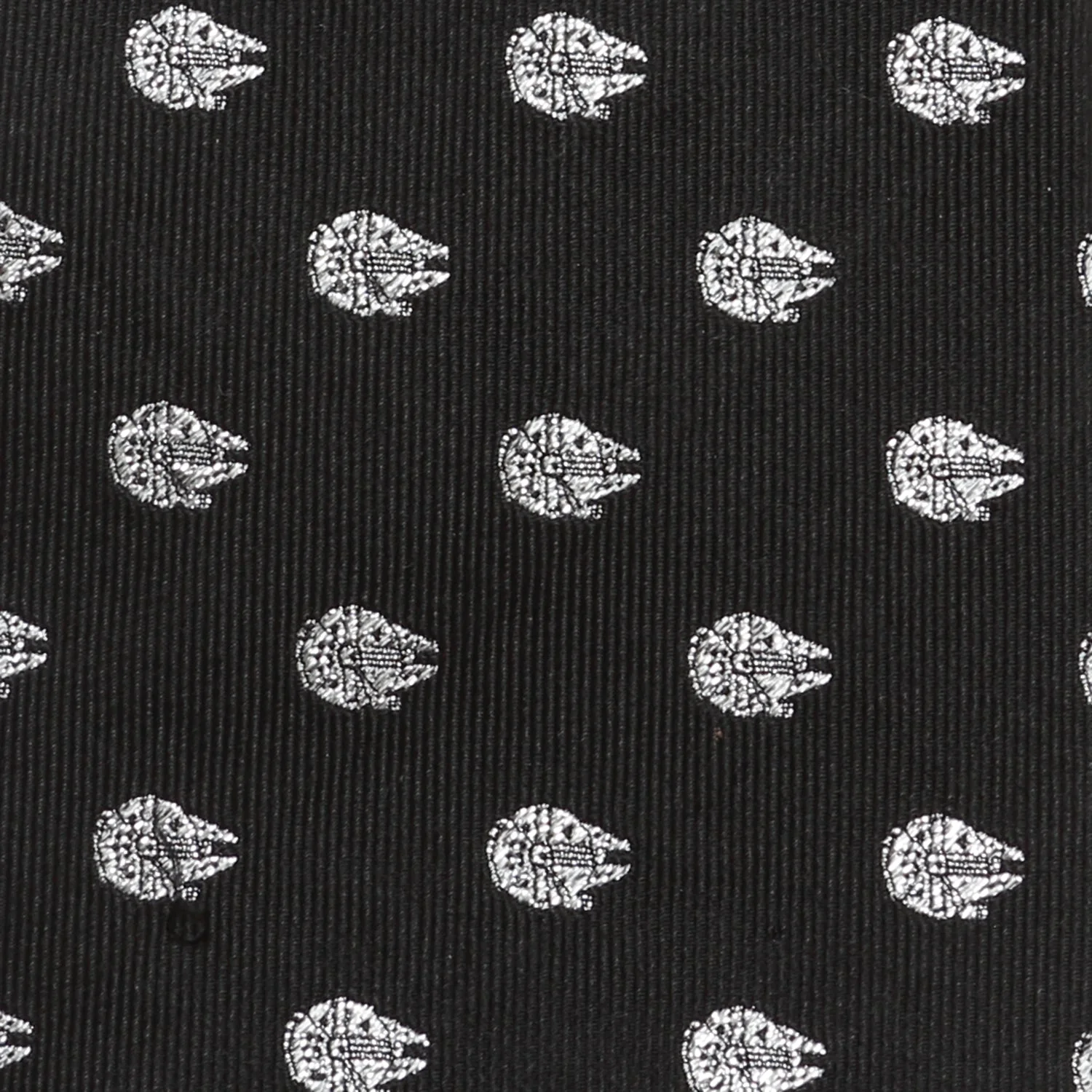 Star Wars Millennium Falcon Metallic Silver and Black Tie - Image 5