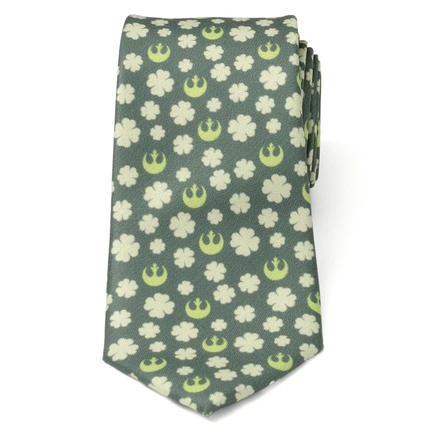 Star Wars Rebel Alliance Crest and Shamrock Green Tie - Image 3