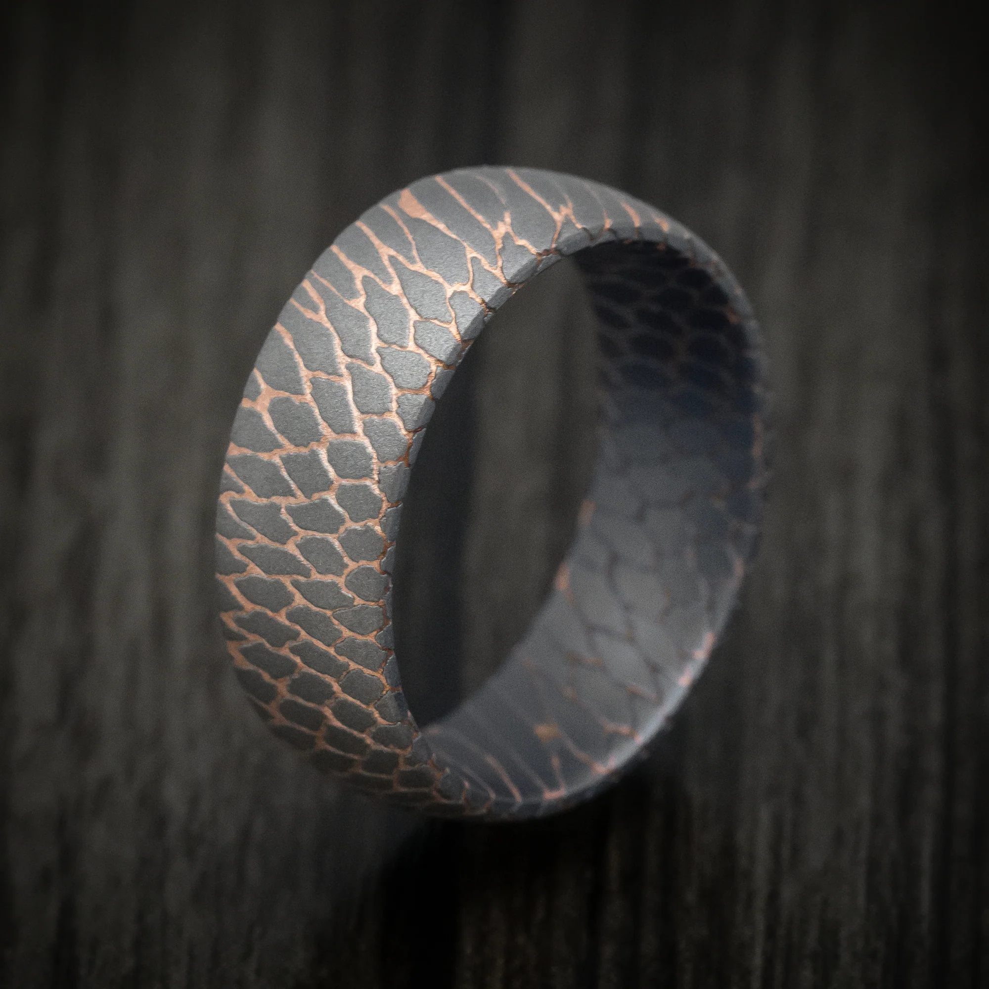 Superconductor Men's Ring Custom Made Titanium-Niobium And Copper Band - Image 4