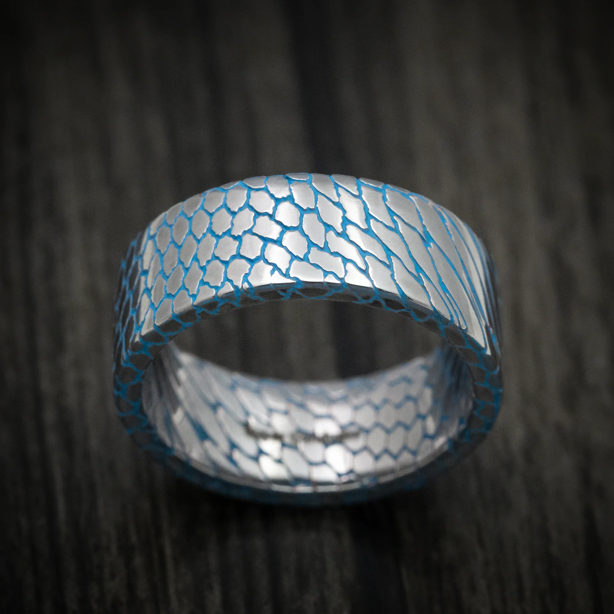 Superconductor Men's Ring with Cerakote Accent Grooves Custom Made Band - Image 2
