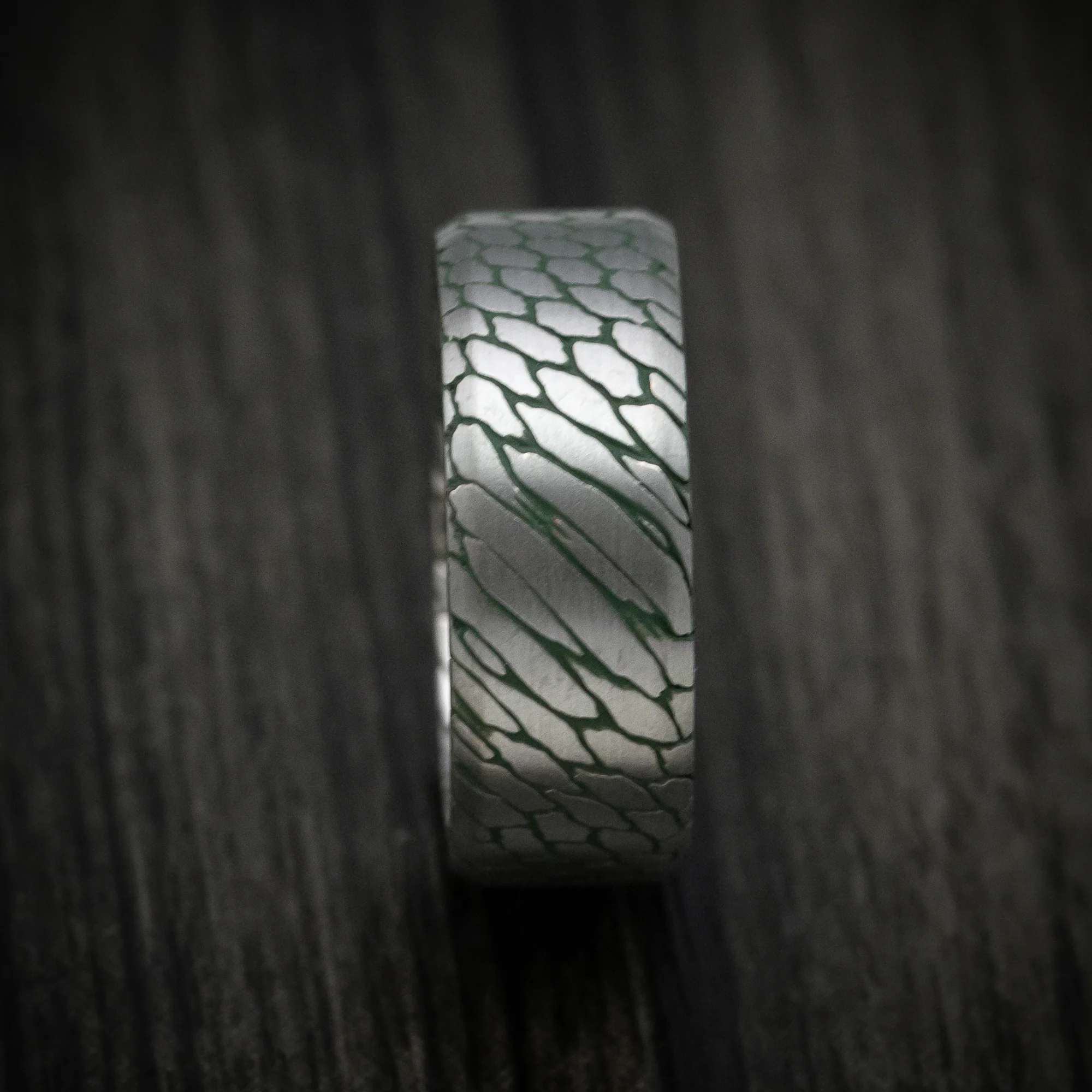 Superconductor Men's Ring with Cerakote Accent Grooves Custom Made Band - Image 3