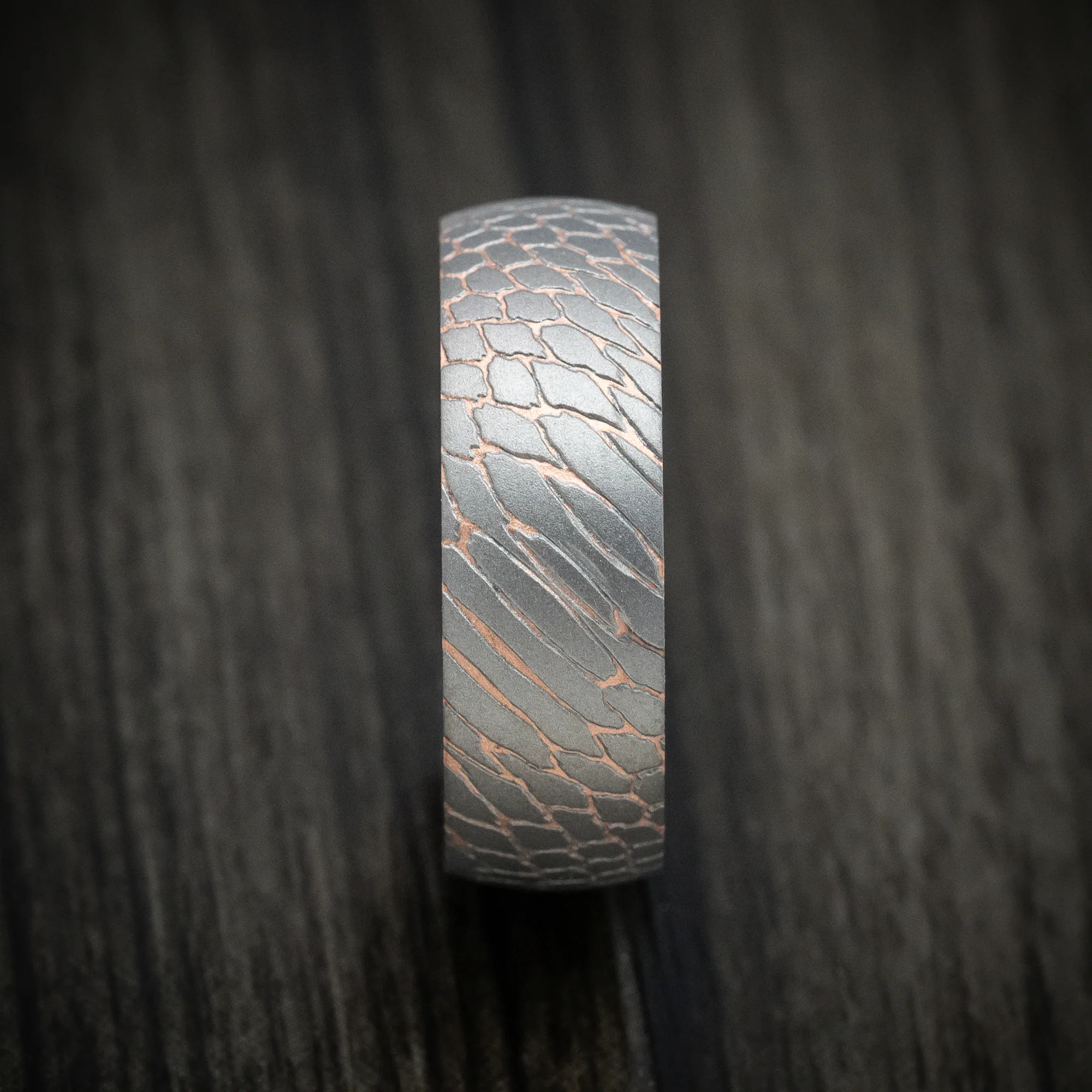 Superconductor Men's Ring with Forged Carbon Fiber Sleeve Custom Made Band - Image 3