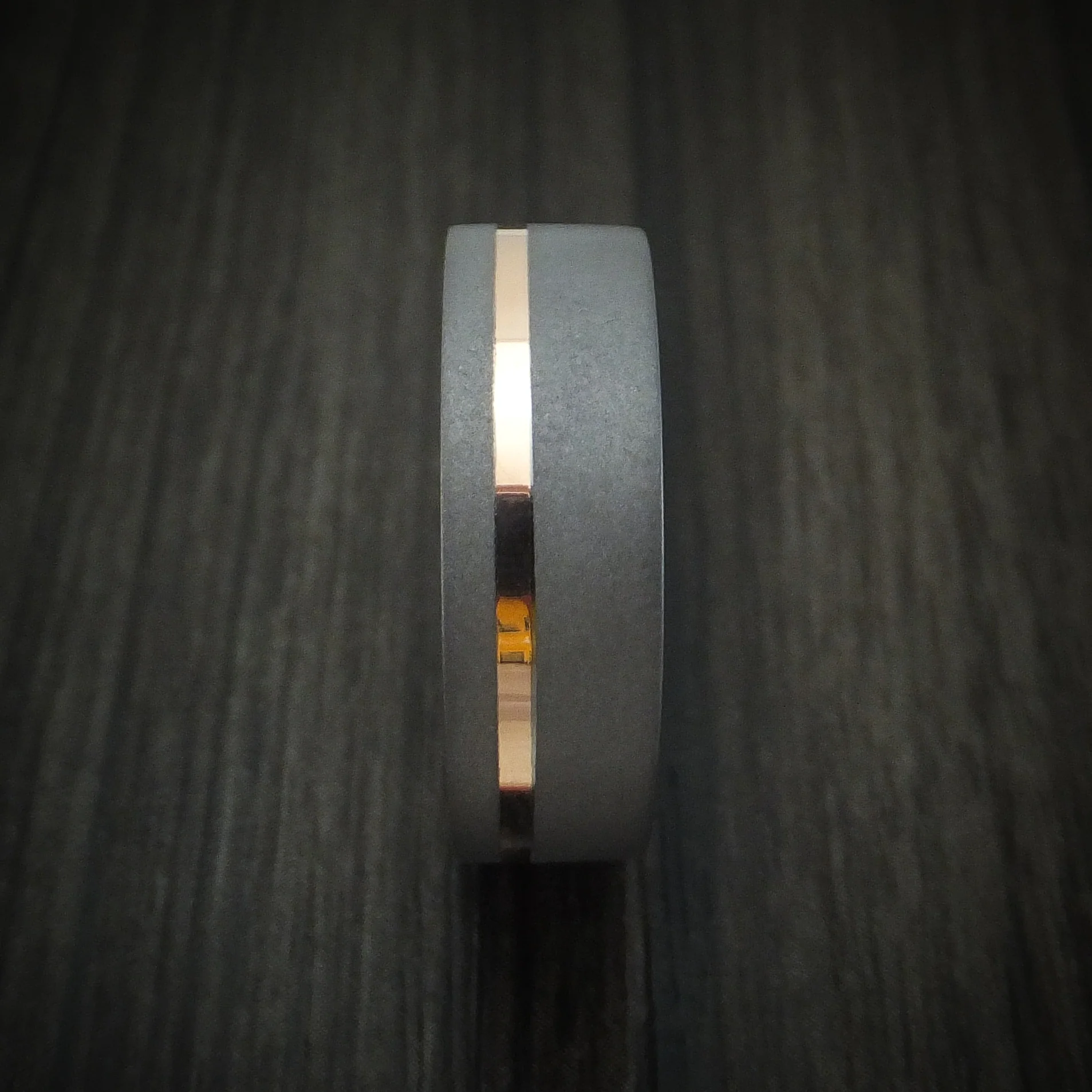 Tantalum and 14K Gold Men's Ring Custom Made - Image 3