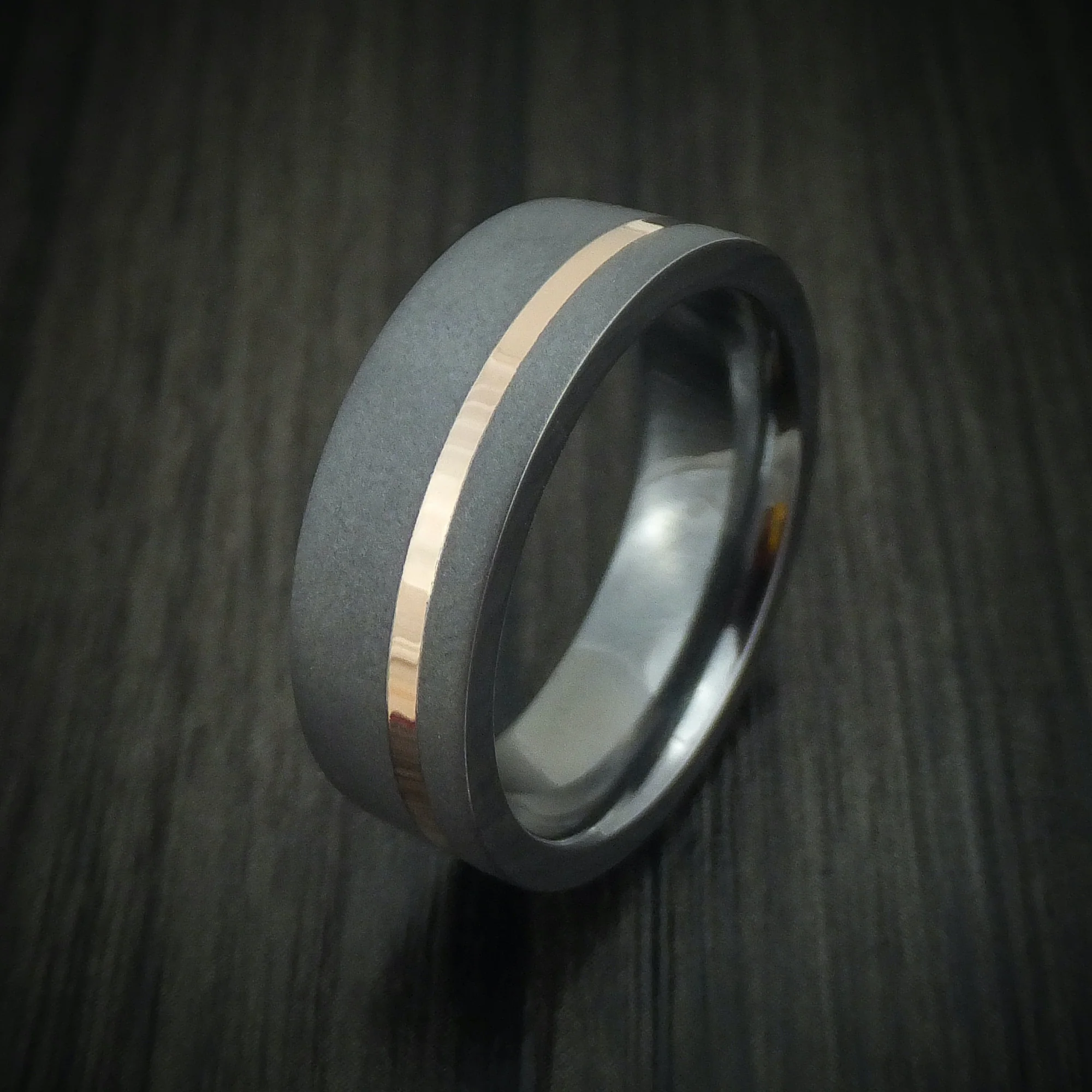 Tantalum and 14K Gold Men's Ring Custom Made - Image 4