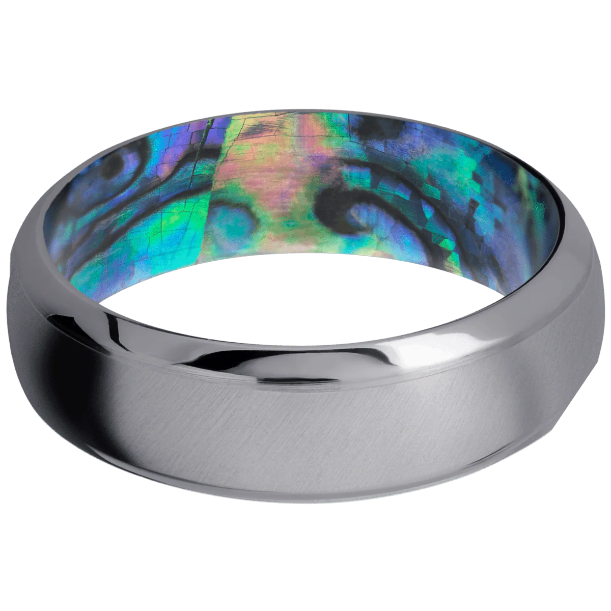 Tantalum + Anglesatin , Polish Finish + Abalone - Image 3