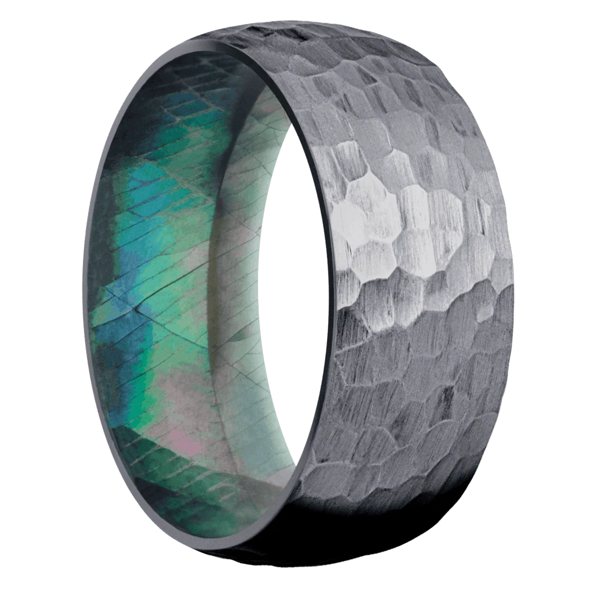 Tantalum + Hammer Finish + Black Mother of Pearl