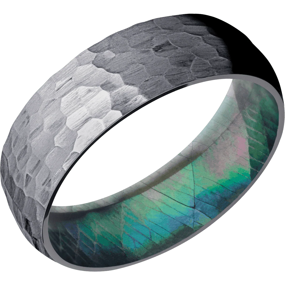 Tantalum + Hammer Finish + Black Mother of Pearl - Image 2