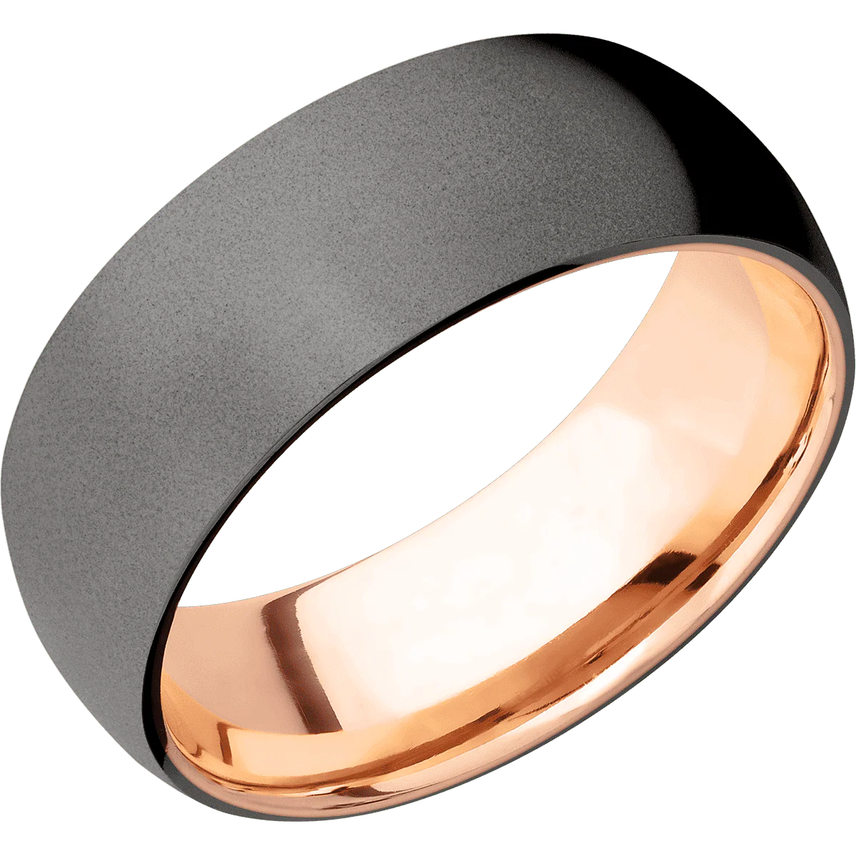 Tantalum Noir + Bead Finish + 14K Rose Gold - Image 2