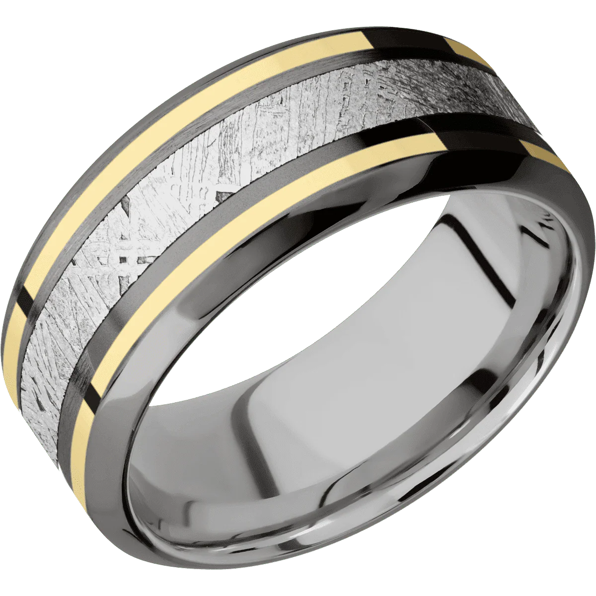 Tantalum Noir + Bead , Polish Finish + Titanium - Image 2
