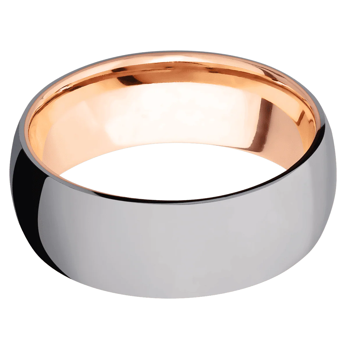 Tantalum + Polish Finish + 14K Rose Gold - Image 3