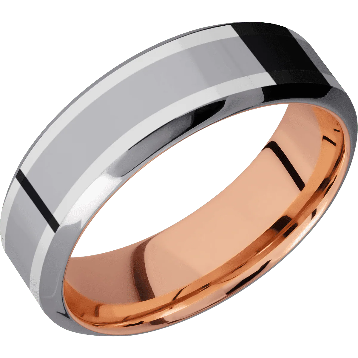 Tantalum + Polish , Polish Finish + 14K Rose Gold - Image 2