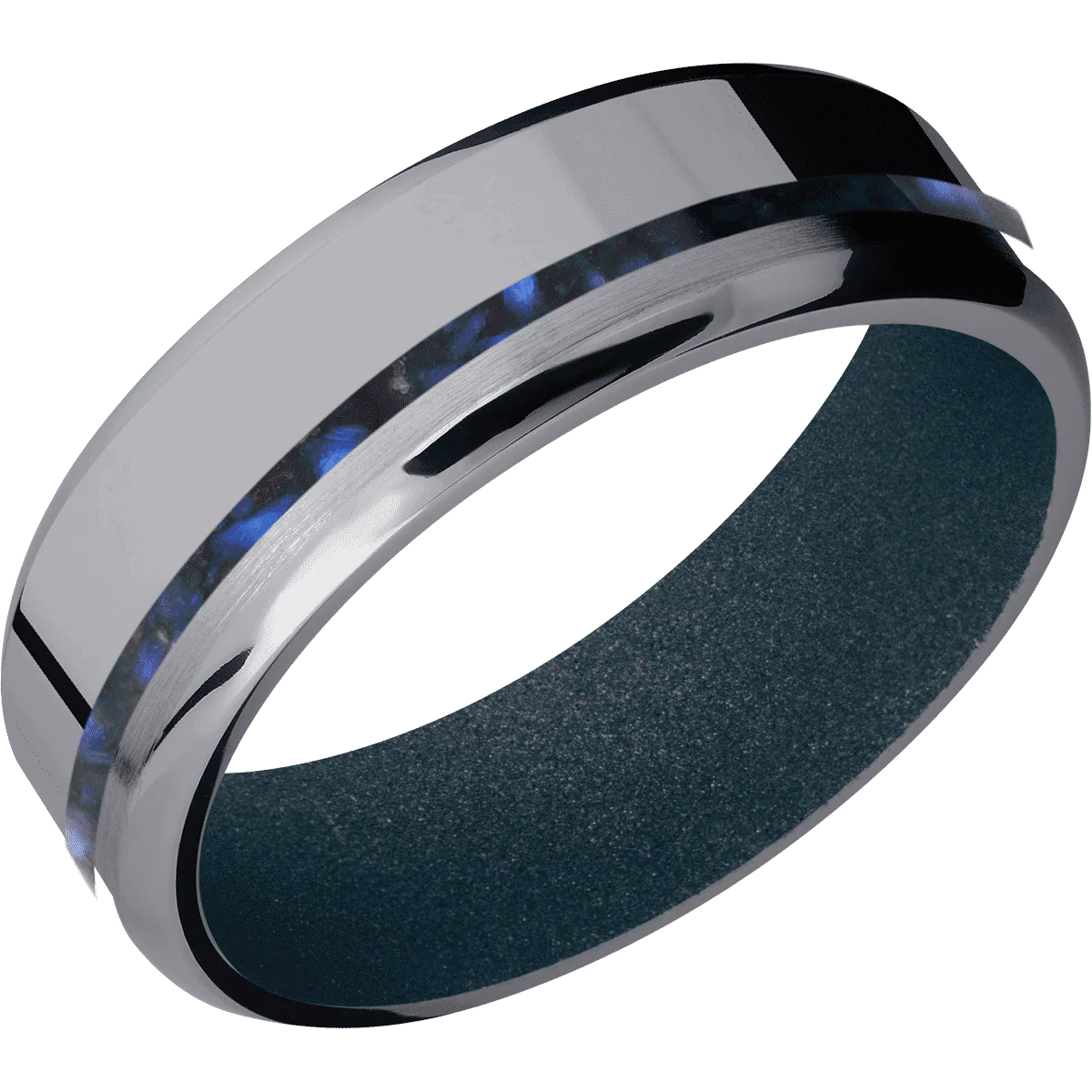 Tantalum + Polish , Satin Finish + Blue Titanium - Image 2
