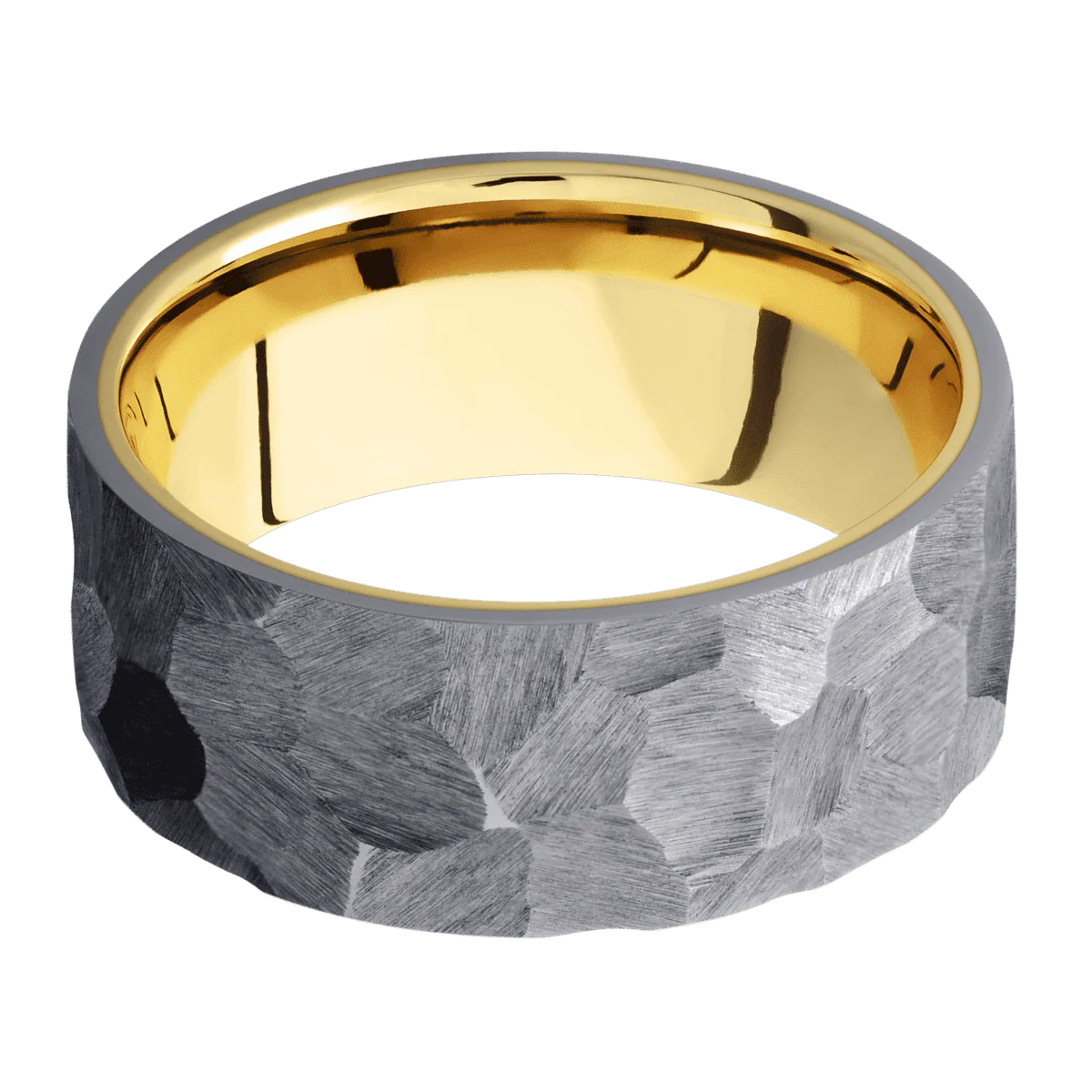 Tantalum + Rock Finish + 10K Yellow Gold - Image 3