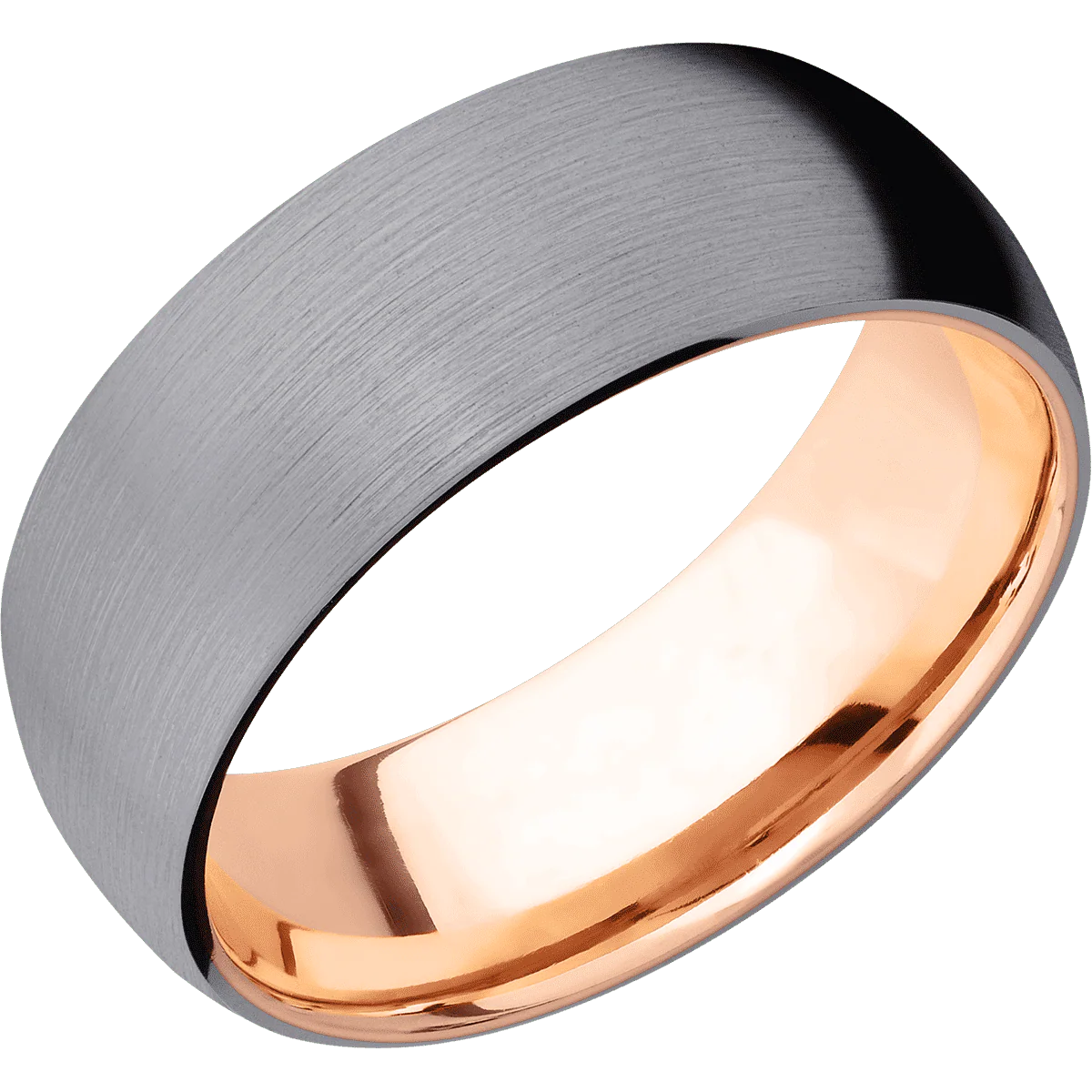 Tantalum + Satin Finish + 14K Rose Gold - Image 2