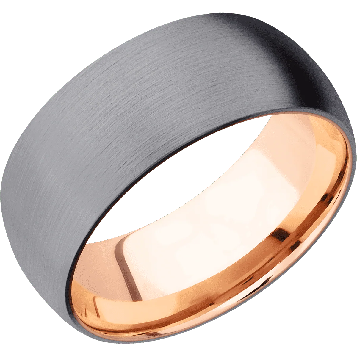 Tantalum + Satin Finish + 14K Rose Gold - Image 2