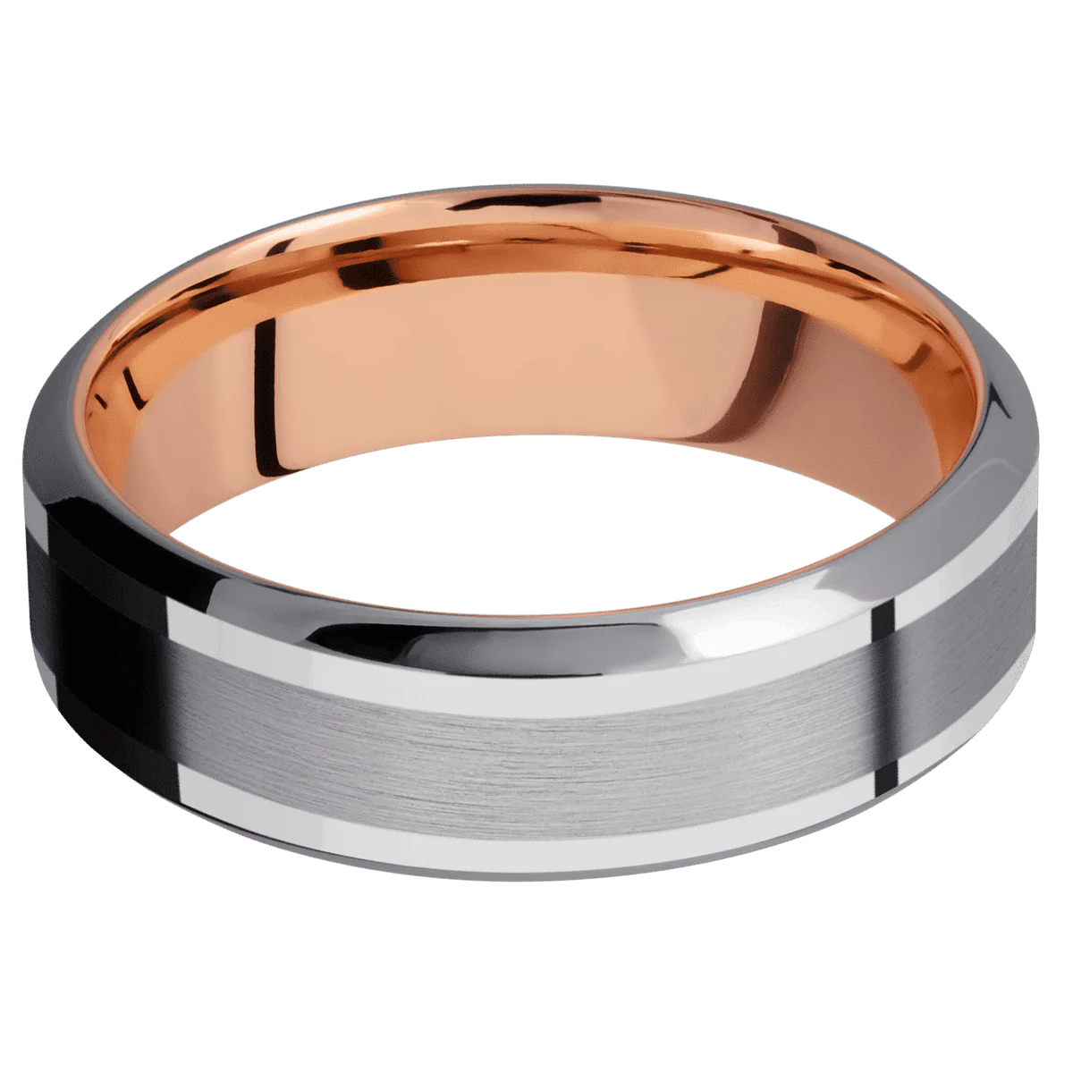 Tantalum + Satin , Polish Finish + 14K Rose Gold - Image 3