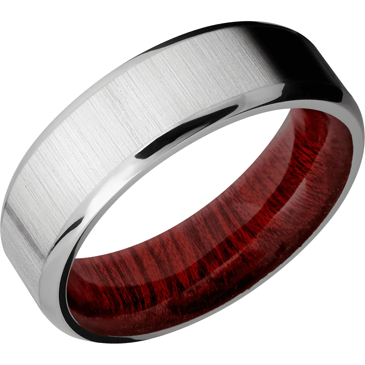 Titanium + Crosssatin , Polish Finish + Blood Wood - Image 2
