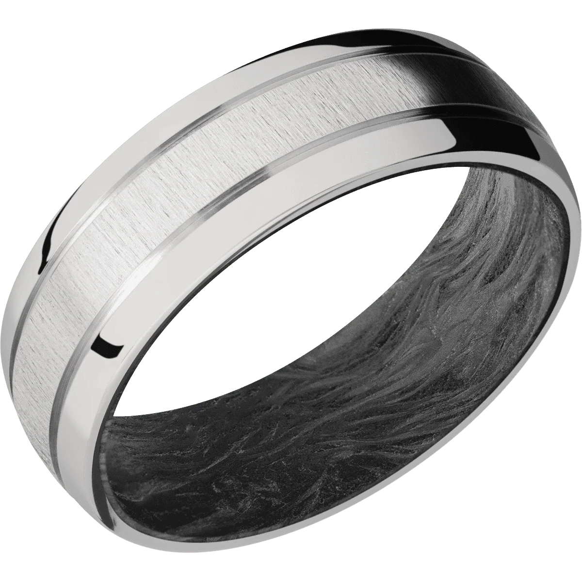 Titanium + Crosssatin , Polish Finish + Forged Carbon Fiber - Image 2