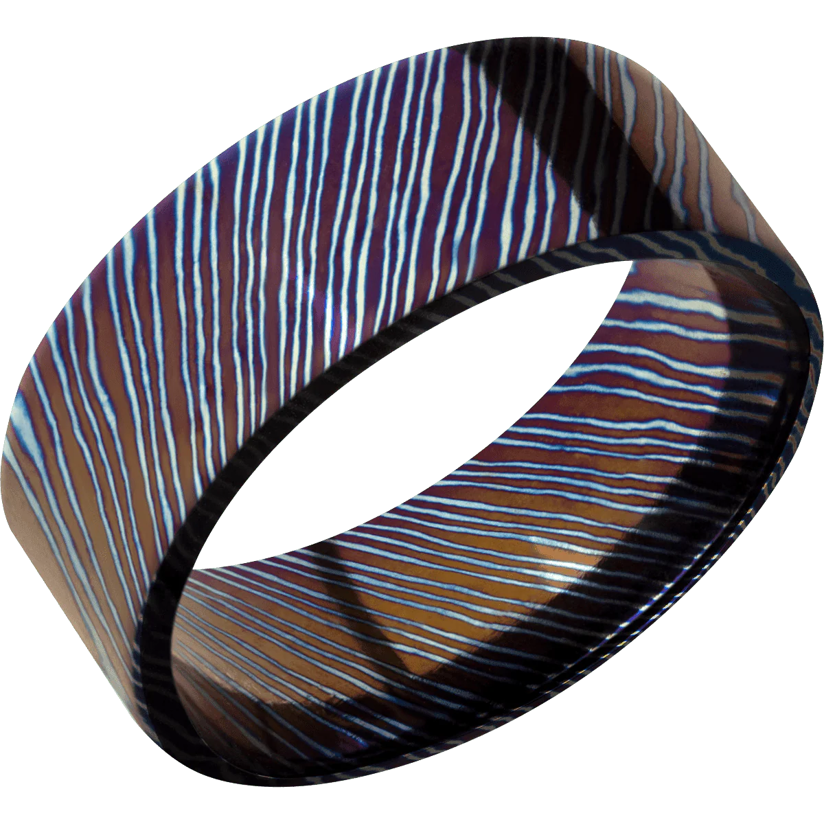Titanium Damascus + Polish Finish - Image 2