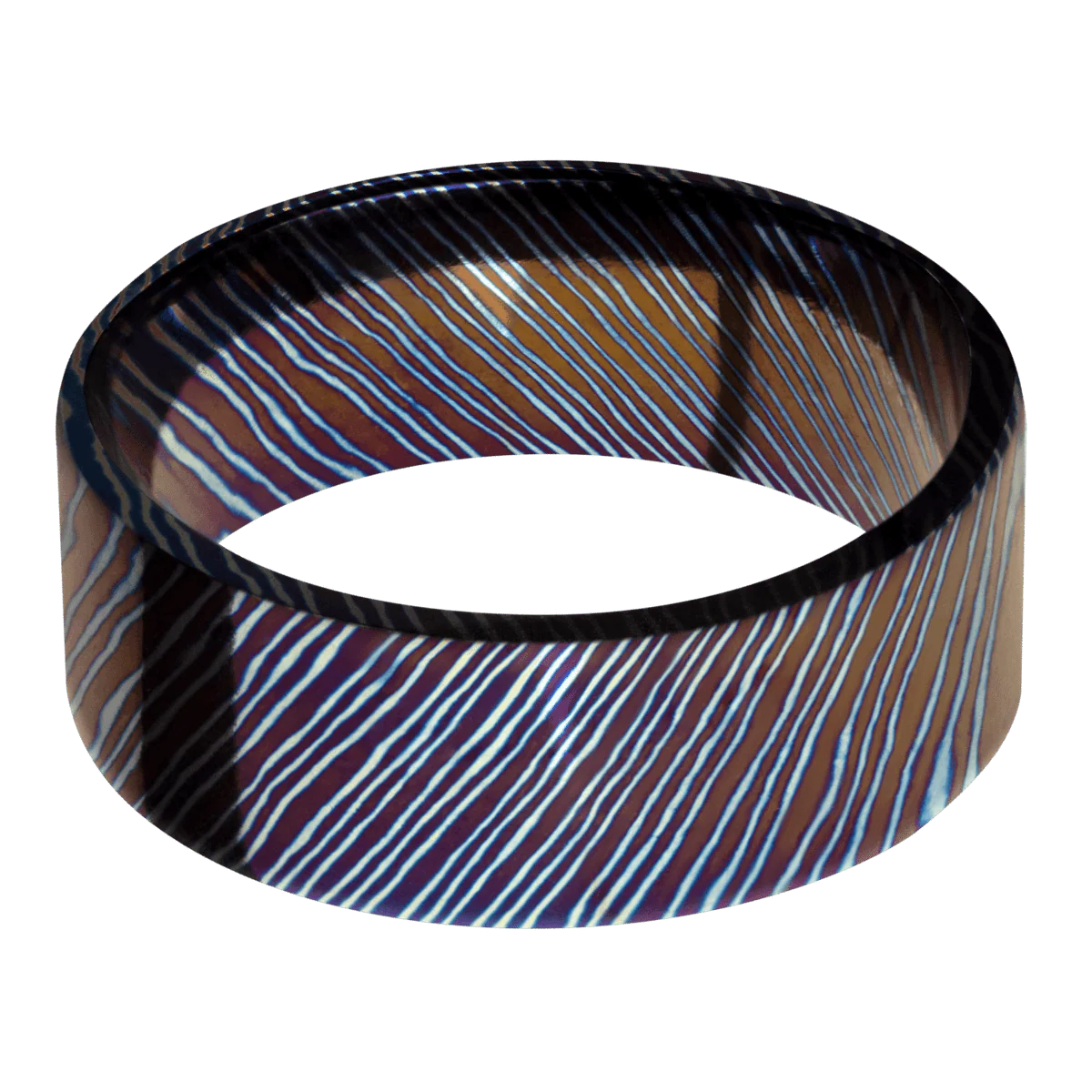 Titanium Damascus + Polish Finish - Image 3