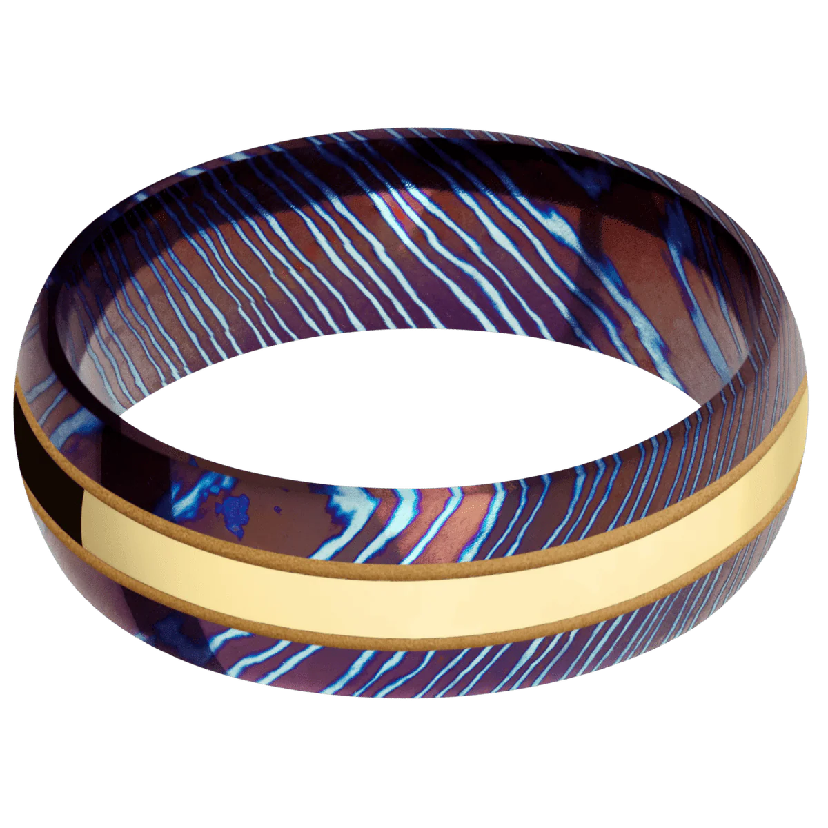 Titanium Damascus + Polish Finish - Image 3