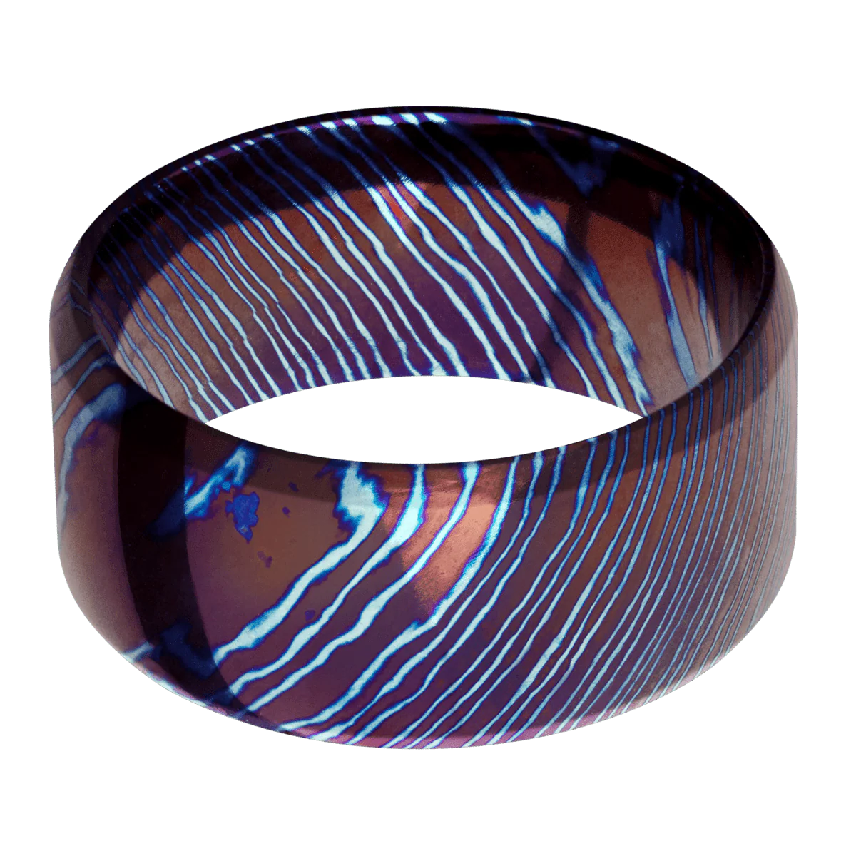 Titanium Damascus + Polish , Polish Finish - Image 3