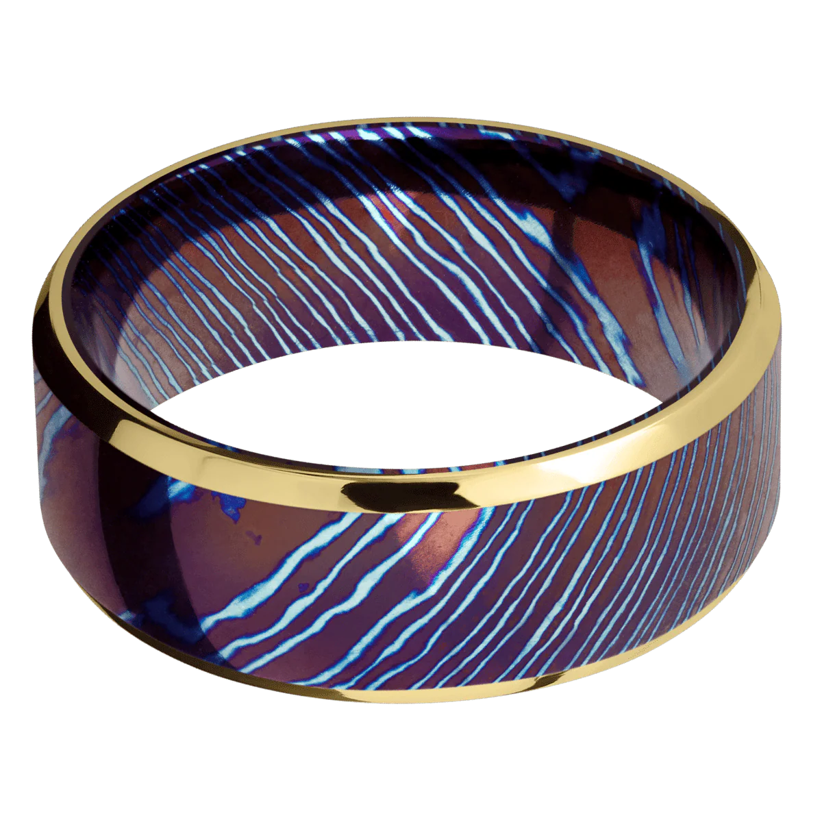 Titanium Damascus + Polish , Polish Finish - Image 3