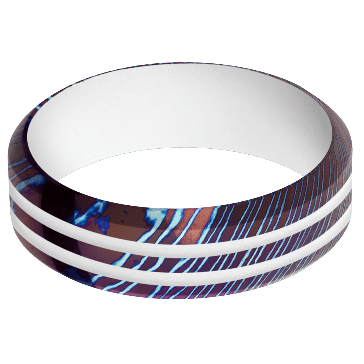 Titanium Damascus + Polish , Polish Finish + Your Color - Image 3