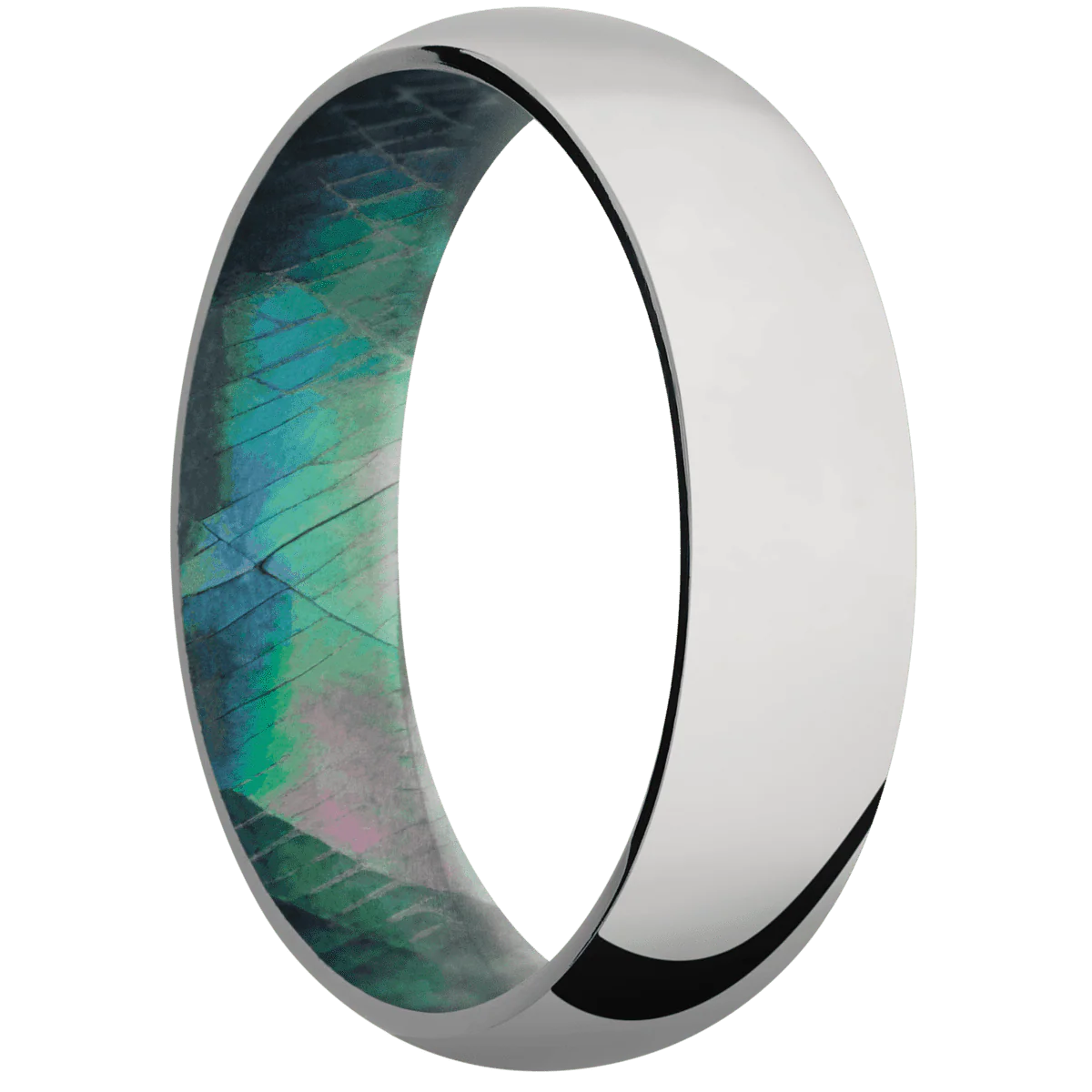 Titanium + Polish Finish + Black Mother of Pearl
