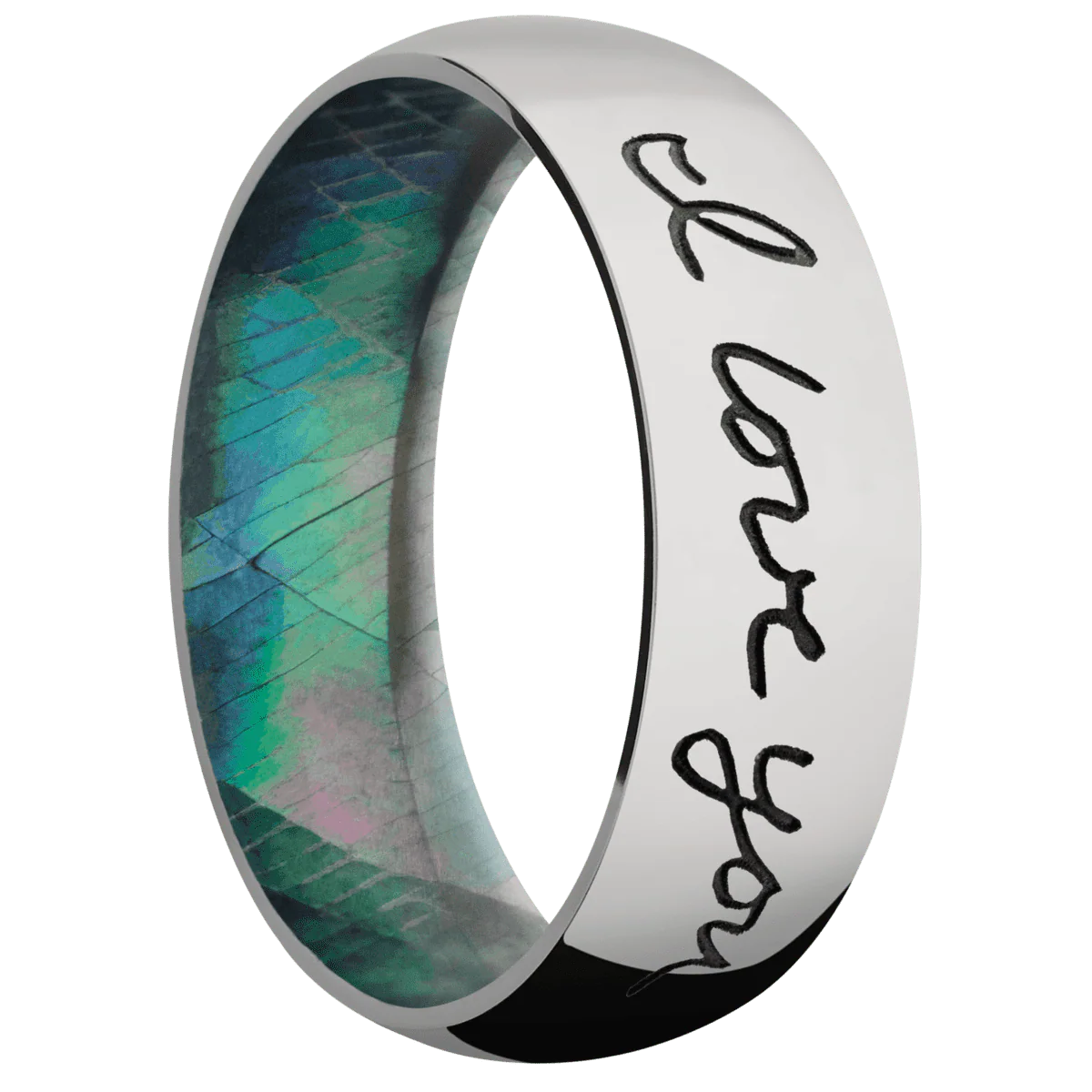 Titanium + Polish Finish + Black Mother of Pearl