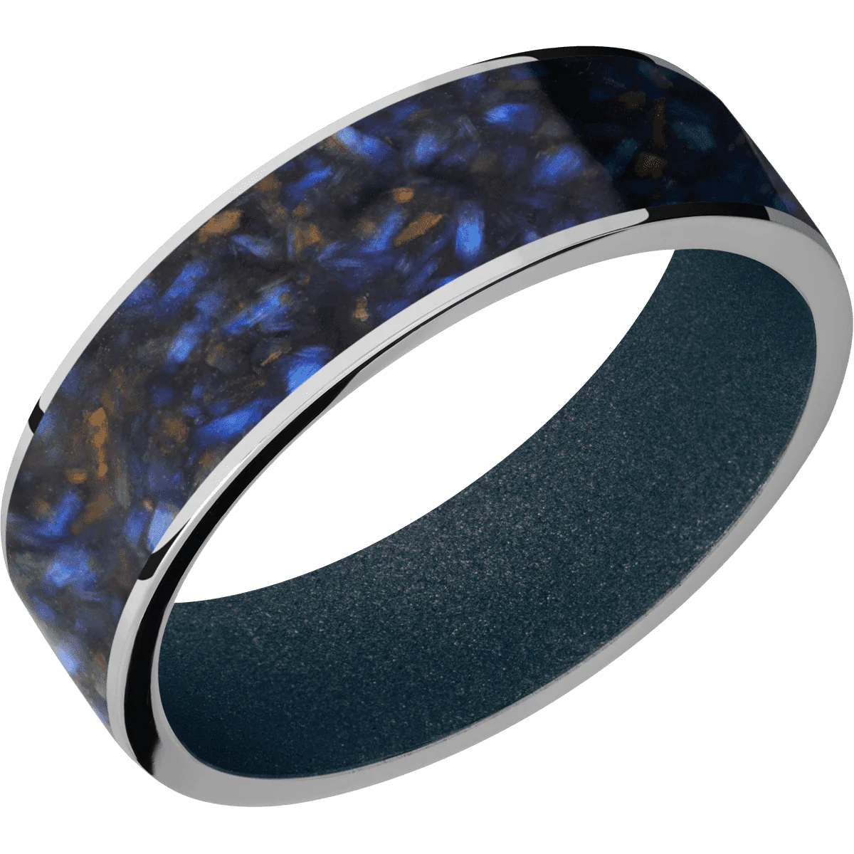 Titanium + Polish Finish + Blue Titanium - Image 2