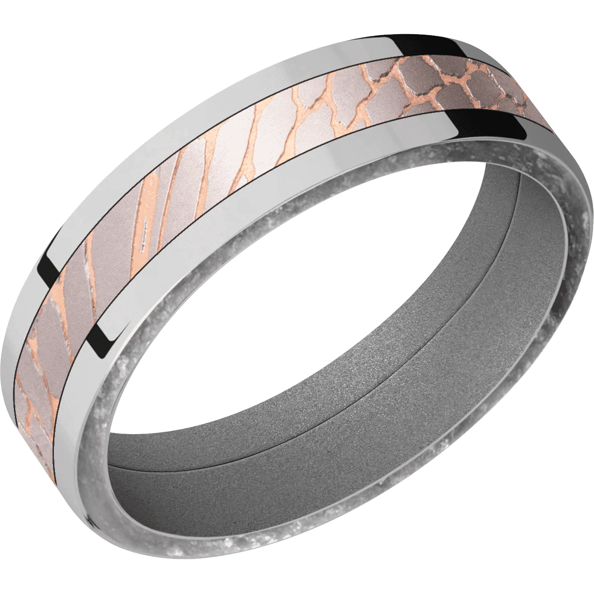 Titanium + Polish Finish + Crushed Silver - Image 2