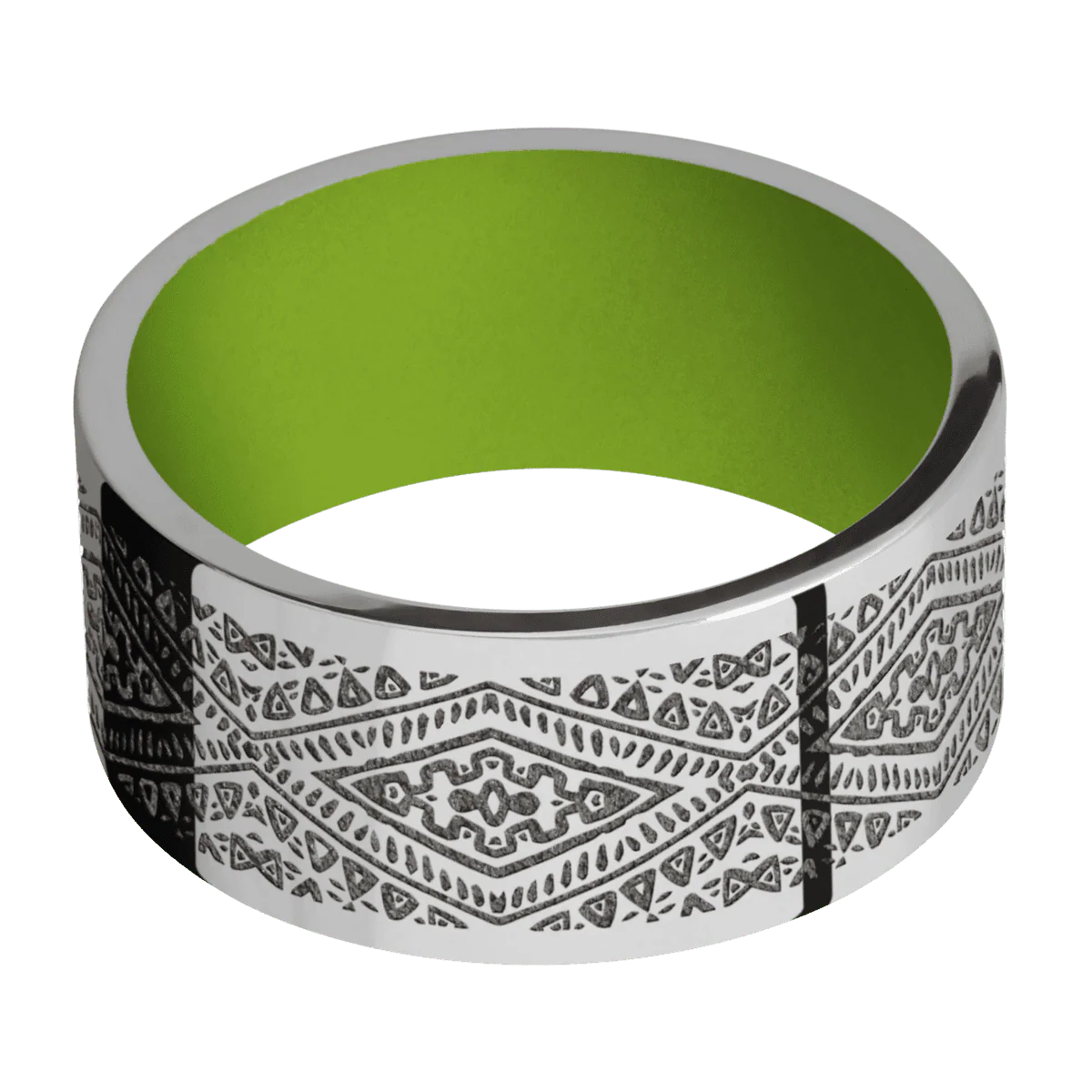 Titanium + Polish Finish + Zombie Green - Image 3