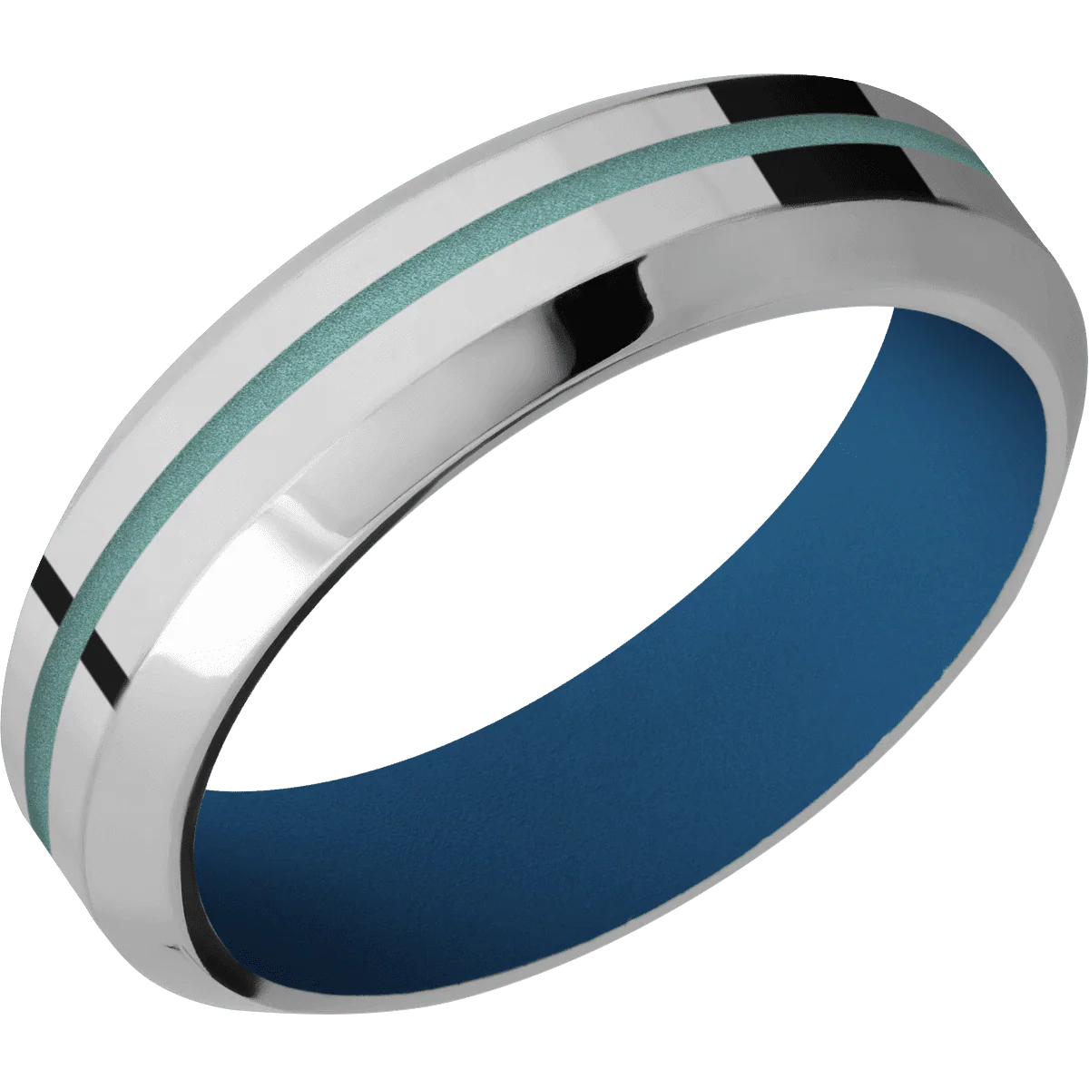 Titanium + Polish , Polish Finish + Ridgeway Blue - Image 2