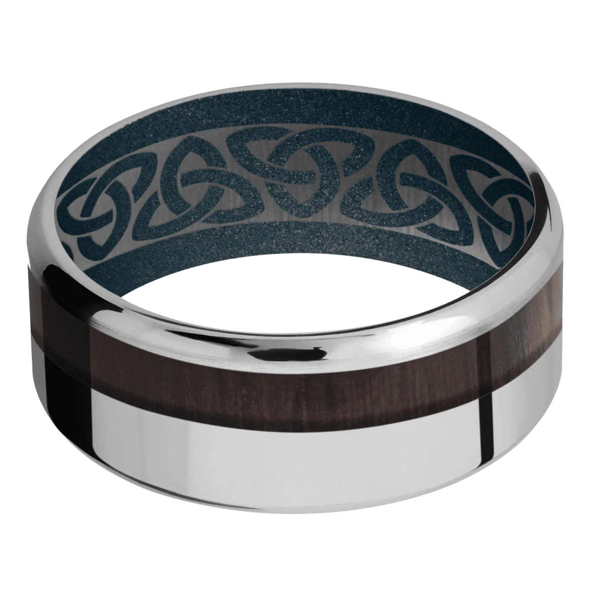 Titanium + Polish , Sand Finish + Blue Titanium - Image 3