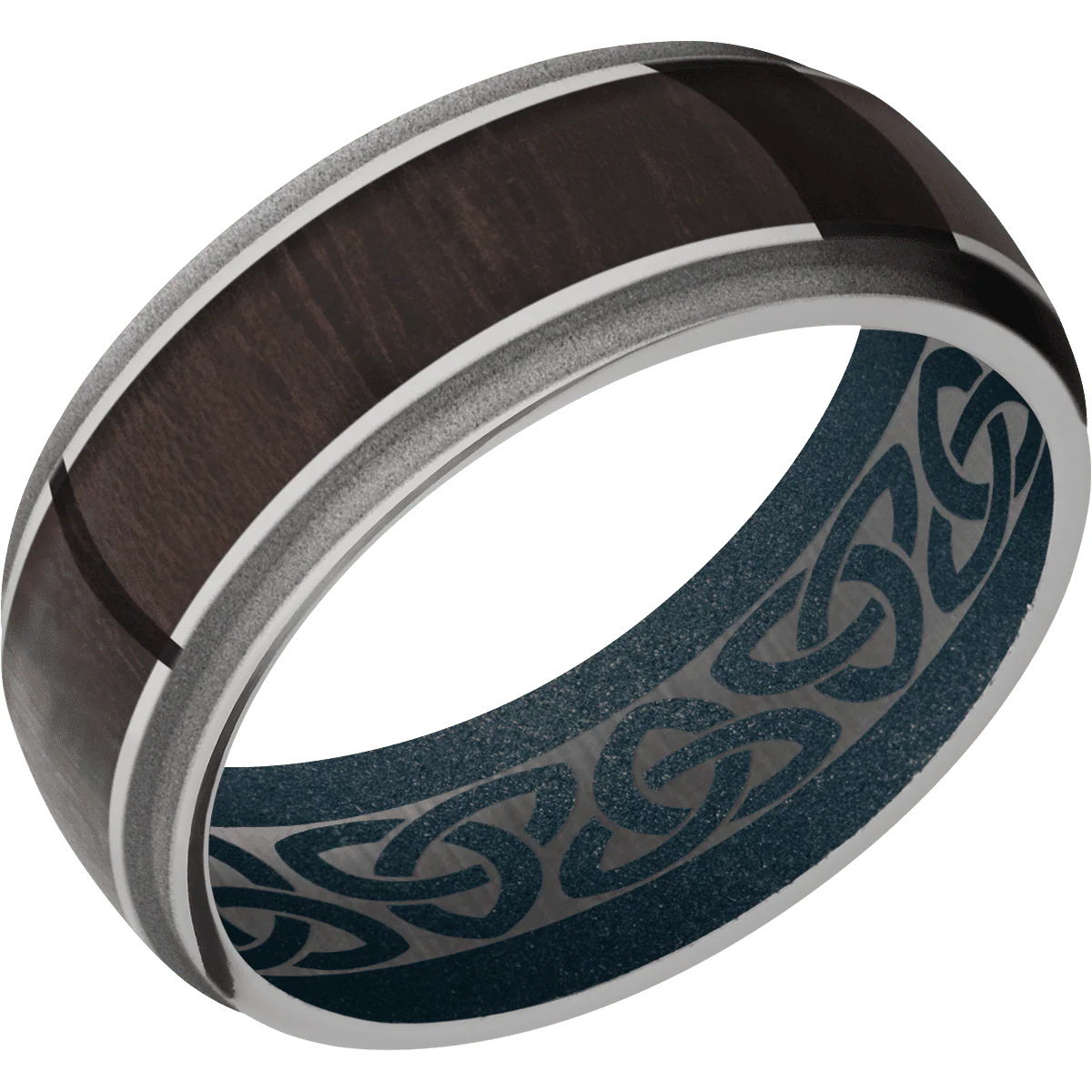 Titanium + Polish , Sand Finish + Blue Titanium - Image 2