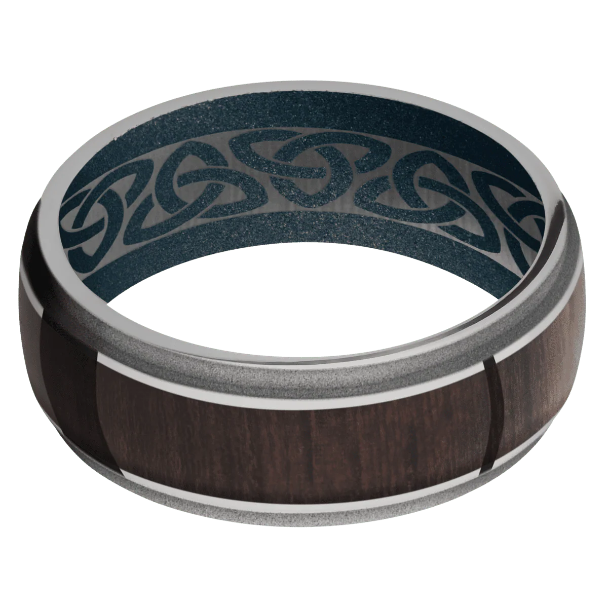 Titanium + Polish , Sand Finish + Blue Titanium - Image 3