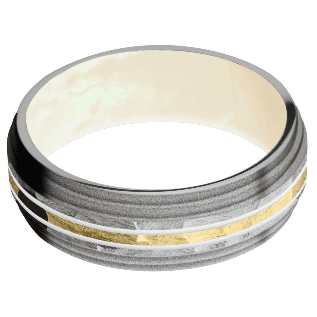 Titanium + Rock , Sand Finish + Freshwater Mother of Pearl - Image 3