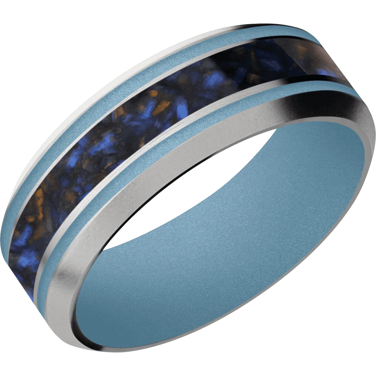 Titanium + Satin , Bead Finish + Polar Blue - Image 2