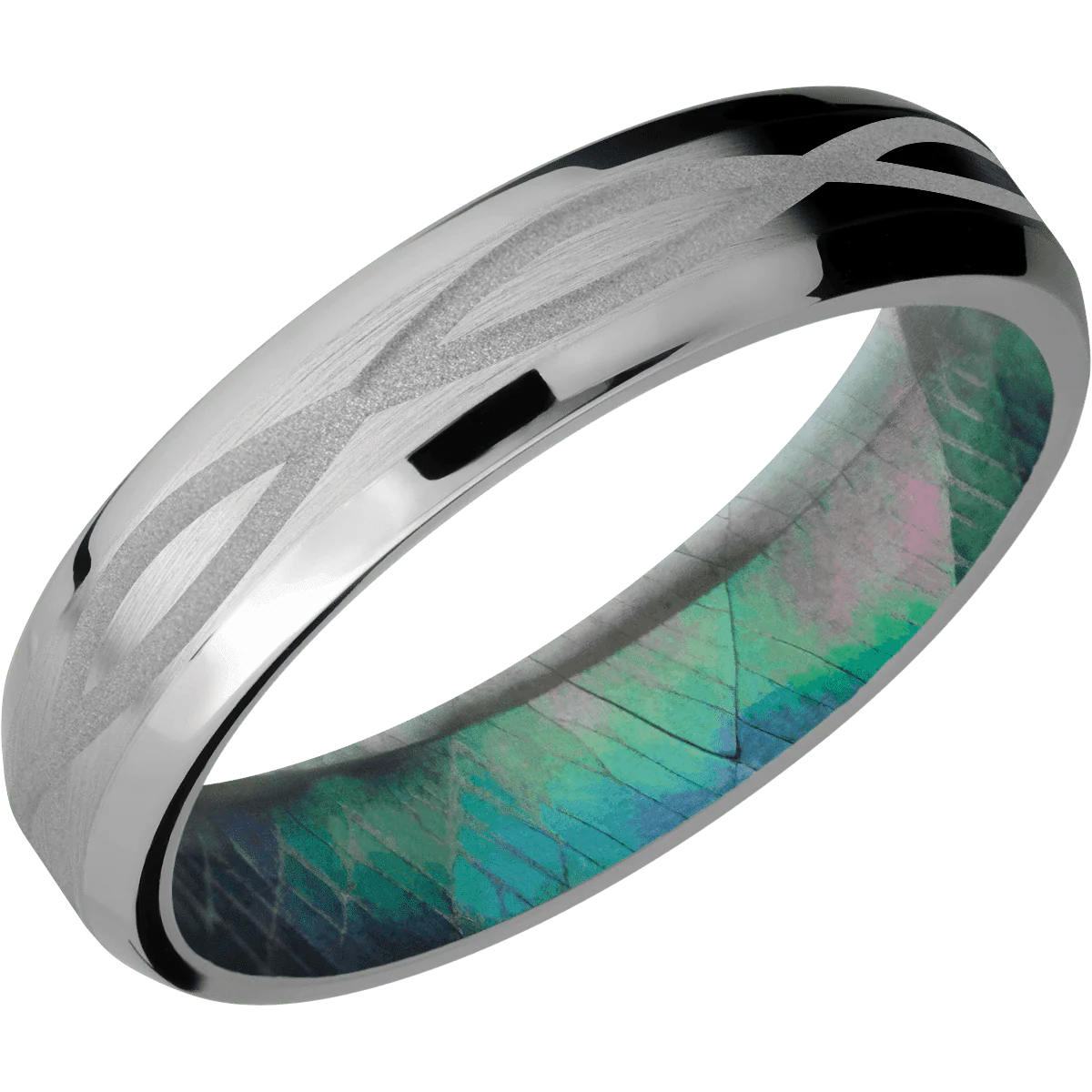 Titanium + Satin , Polish Finish + Black Mother of Pearl - Image 2