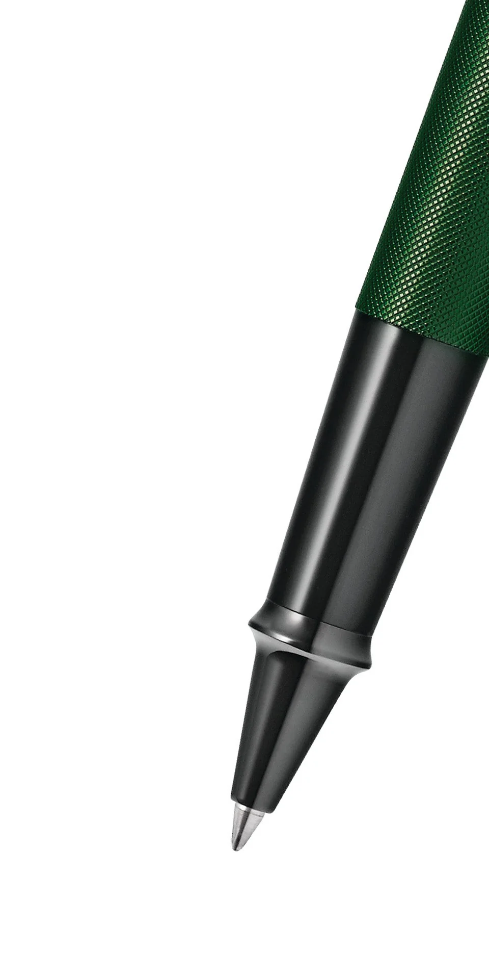 Townsend® Matte Green PVD Micro-knurl Rollerball Pen - Image 2