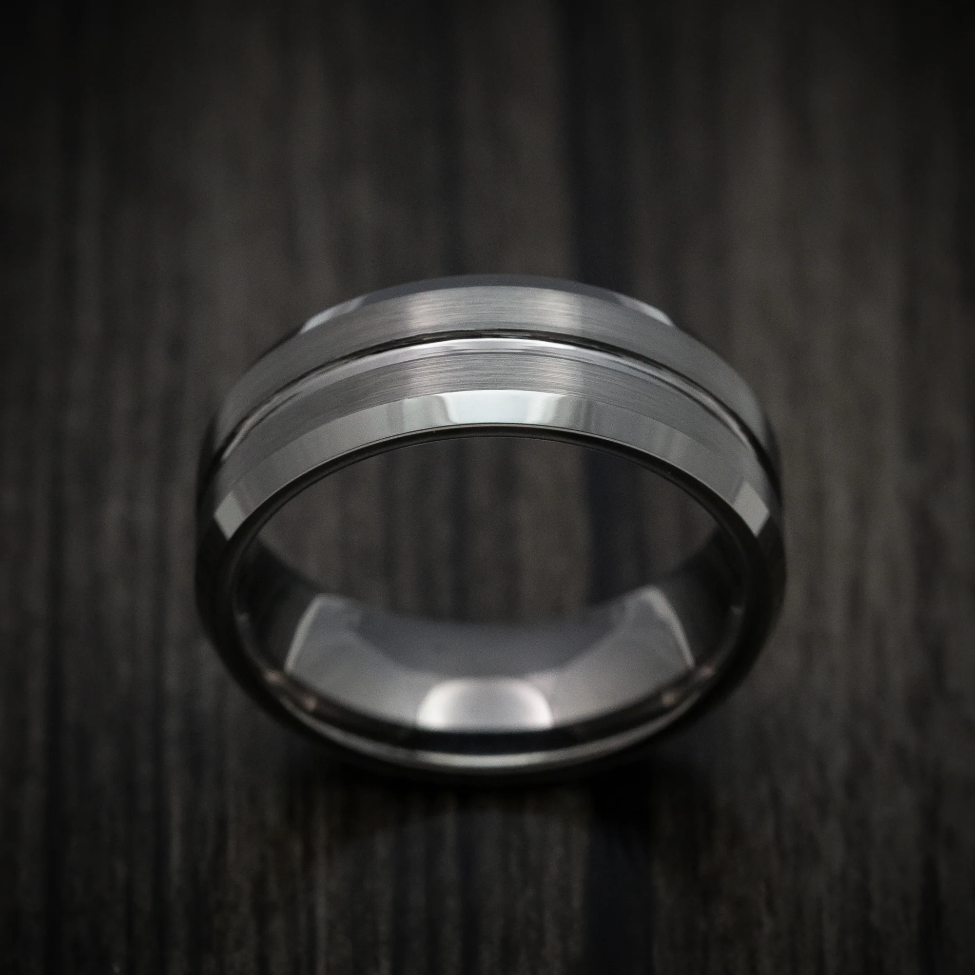 Tungsten Men's Ring with Satin Finish - Image 2